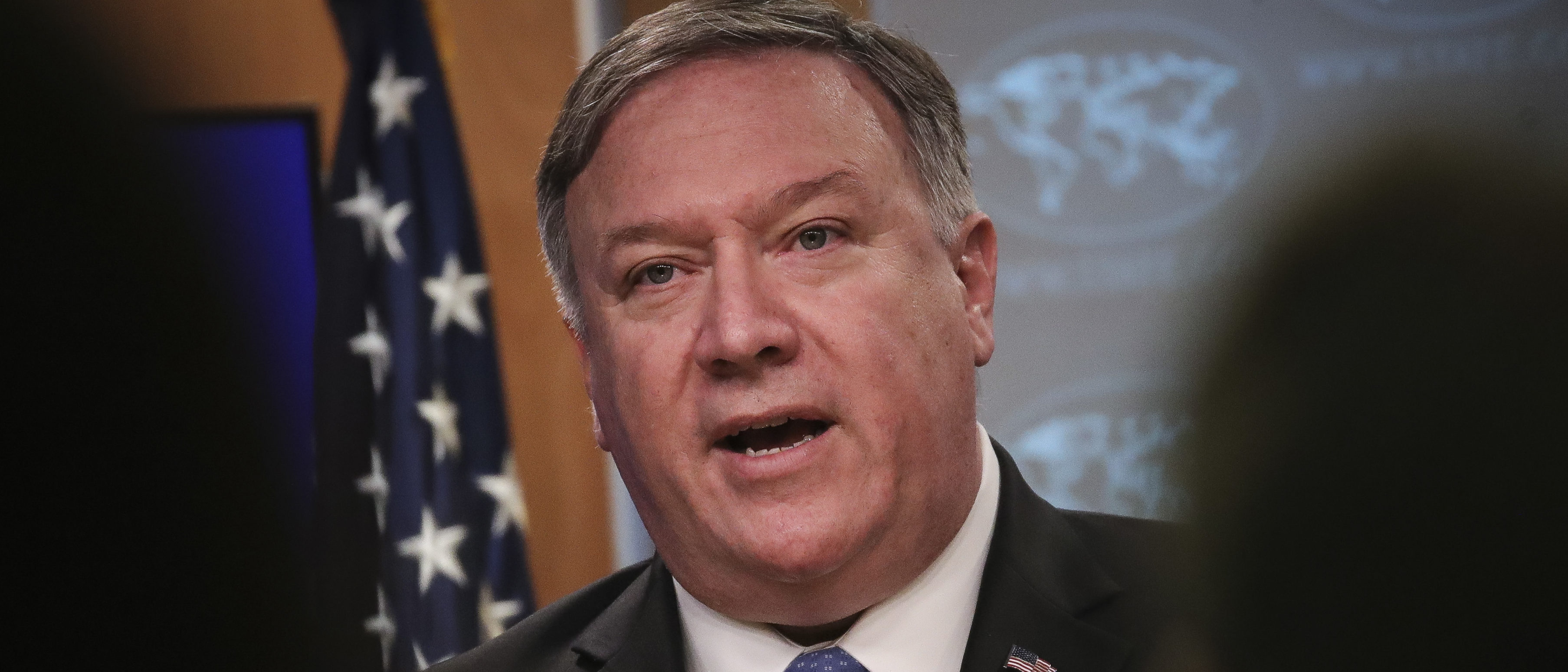 U.S. Secretary of State Mike Pompeo speaks about the Trump administration's Cuba policy during a press briefing at the U.S. Department of State, April 17, 2019 in Washington, D.C. (Photo by Drew Angerer/Getty Images)