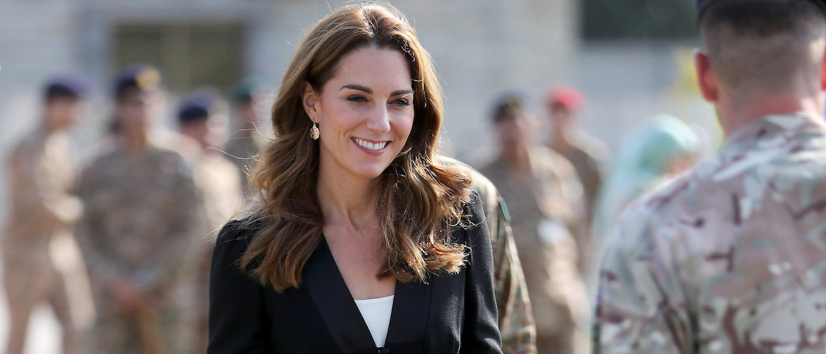 Kate Middleton Dazzles In Black Coat-Dress And Pants Combo During ...