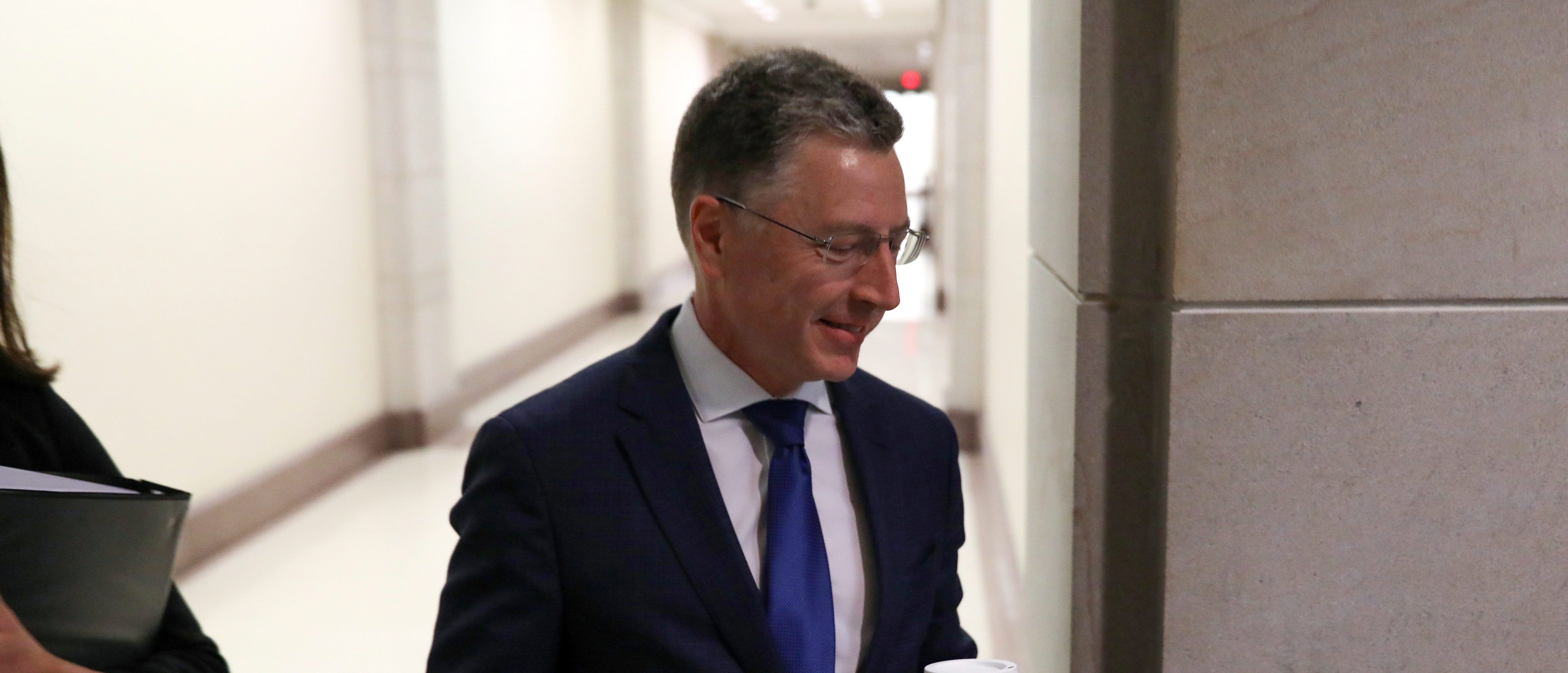 Kurt Volker, U.S. President Donald Trump's former envoy to Ukraine, arrives to be interviewed by staff for three House of Representatives committees as part of the impeachment inquiry into the president's dealings with Ukraine, at the U.S. Capitol in Washington, U.S. October 3, 2019. REUTERS/Jonathan Ernst