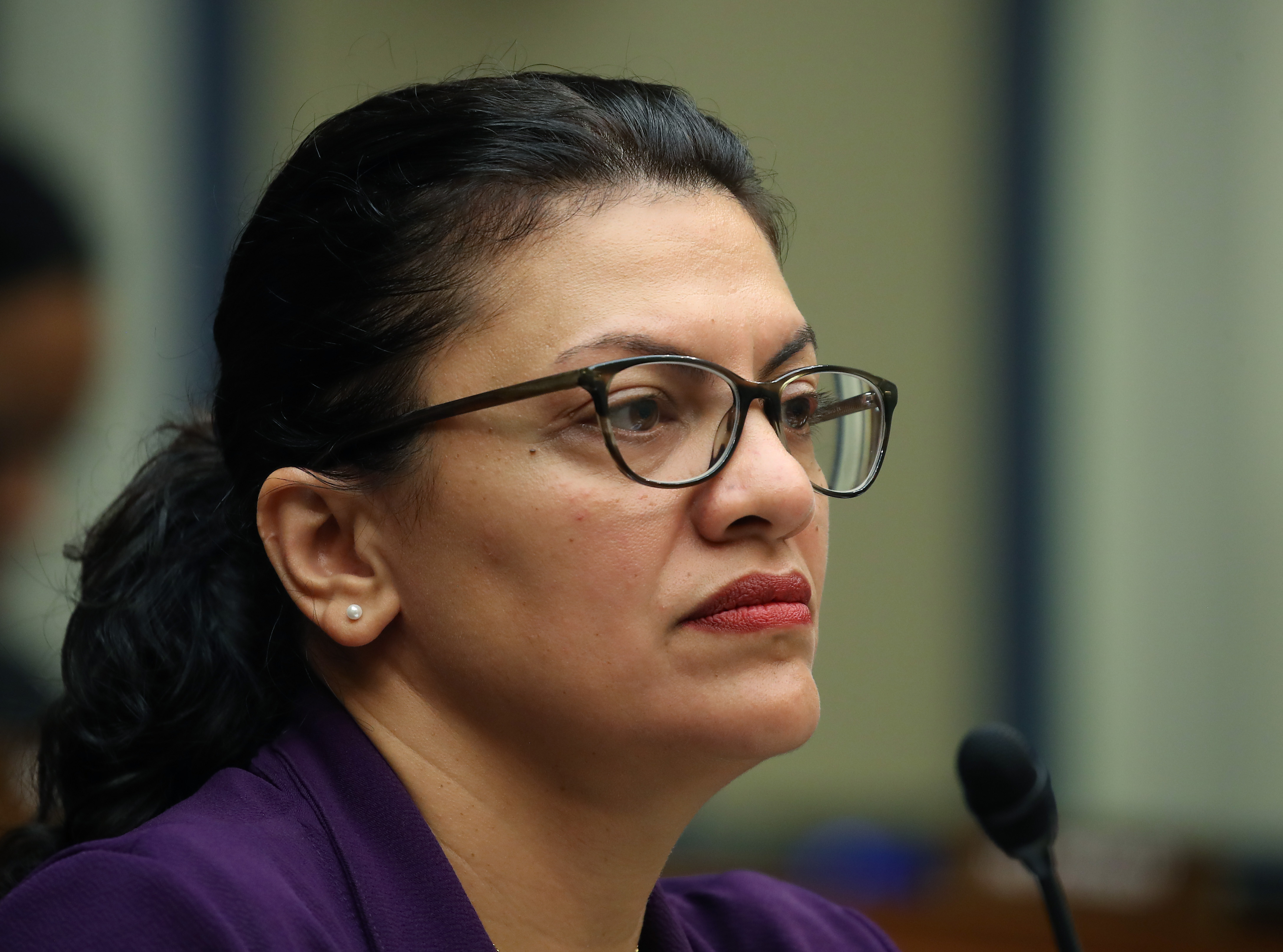 Rep. Rashida Tlaib (D-MI) participates in a House Oversight and Reform Sub-Committee hearing on Capitol Hill, September 24, 2019 in Washington, DC. (Mark Wilson/Getty Images)