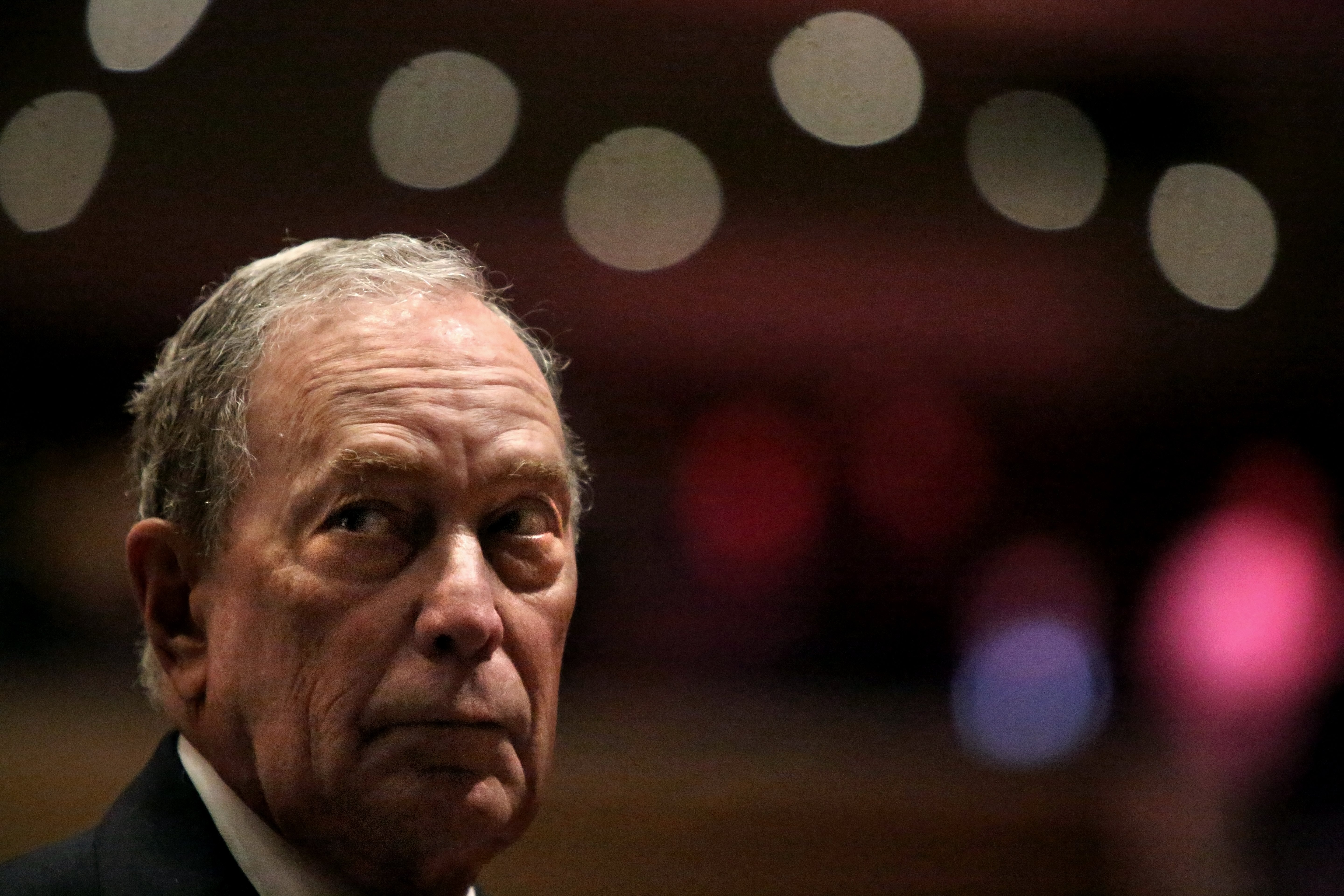 NEW YORK, NY - NOVEMBER 17: Michael Bloomberg prepares to speak at the Christian Cultural Center on November 17, 2019 in the Brooklyn borough of New York City. Reports indicate Bloomberg, the former New York mayor, is considering entering the crowded Democratic presidential primary race. (Photo by Yana Paskova/Getty Images)