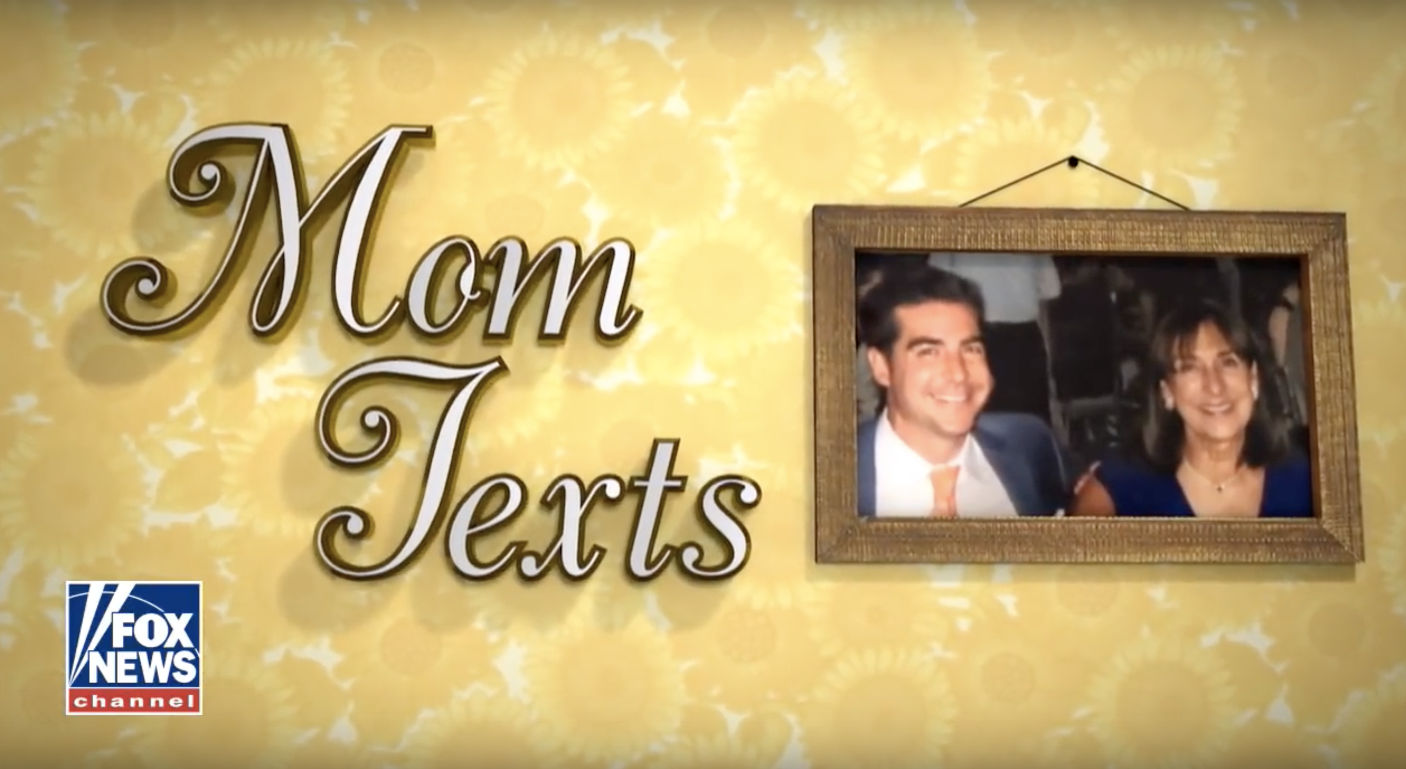 Jesse Watters has been reading his "Mom Texts" on Fox News since 2017. (Screenshot Youtube Fox News)
