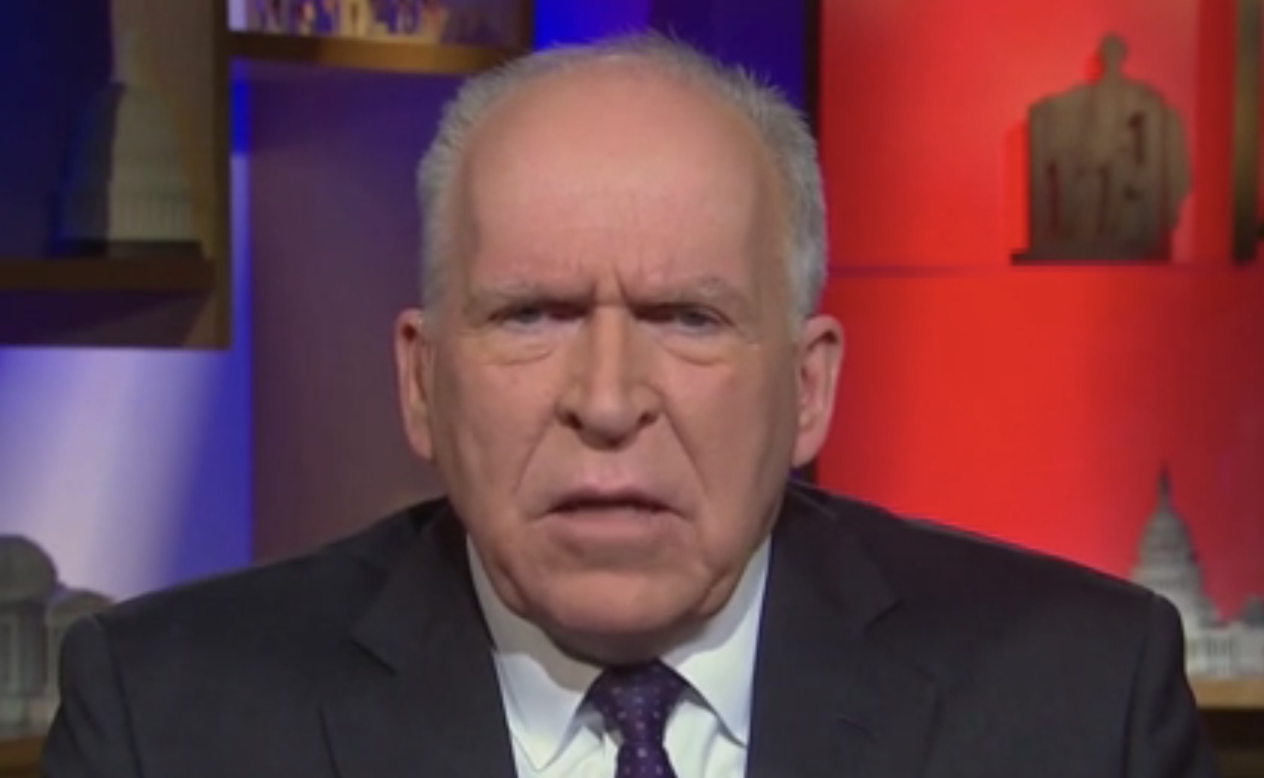 Former CIA Director John Brennan talks about the FISA abuse scandal with MSNBC’s Chris Hayes, Dec. 17, 2019. MSNBC screenshot