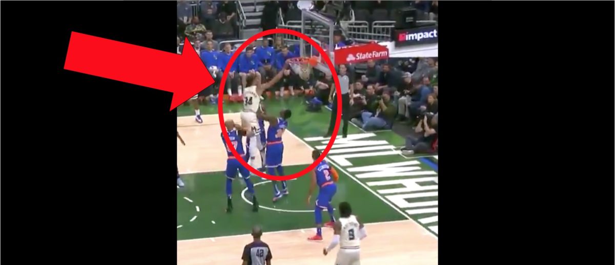 Giannis Antetokounmpo Throws Down Huge Dunk Against The ...