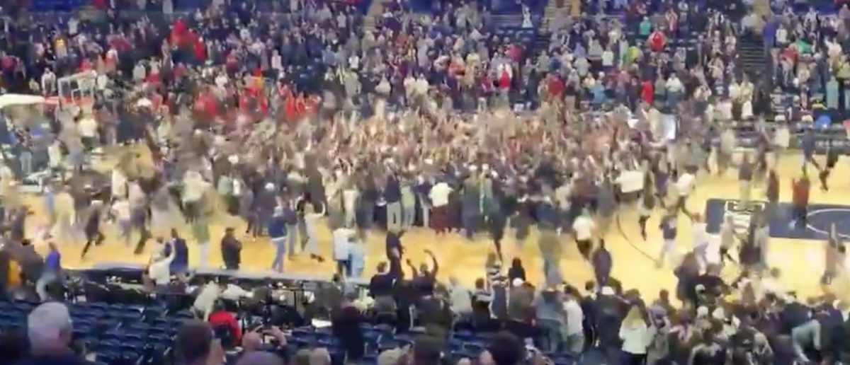 Penn State Basketball Fans Storm The Court In Embarrassing Fashion