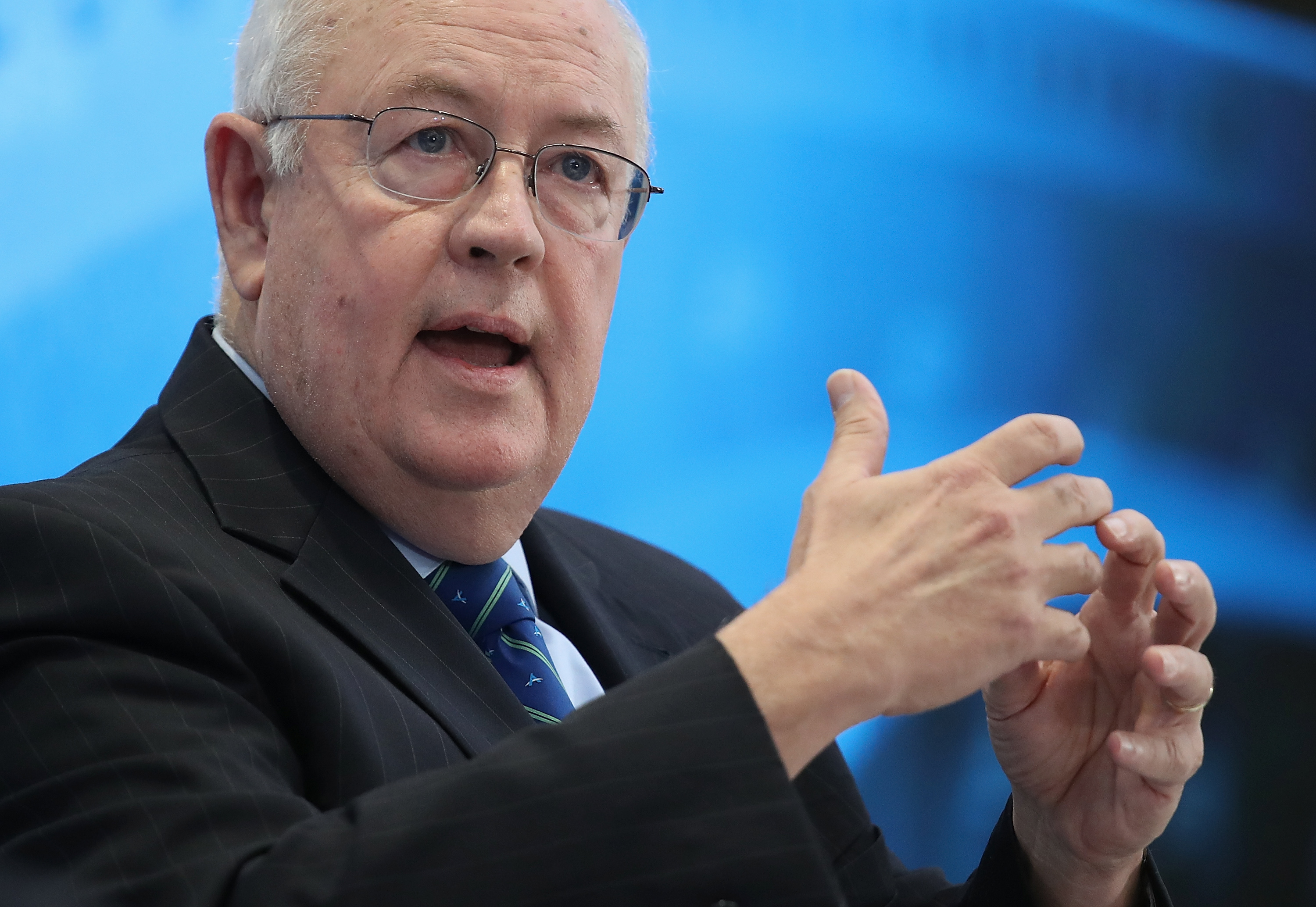 Former Independent Counsel Ken Starr answers questions during a discussion held at the American Enterprise Institute September 18, 2018 in Washington, DC. (Win McNamee/Getty Images)