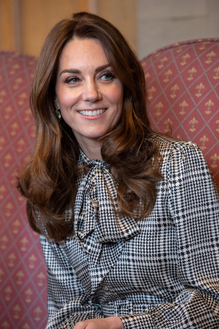 Kate Middleton Wows In Gorgeous White And Black Houndstooth Dress | The ...