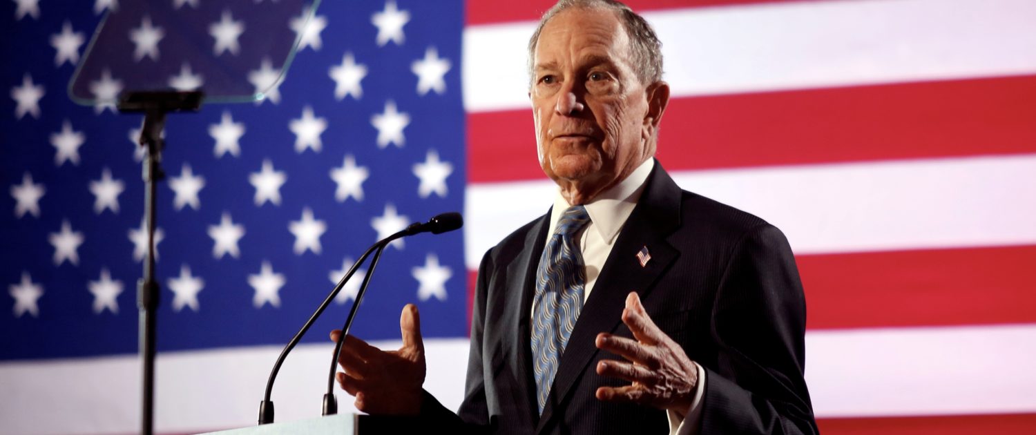 FILE PHOTO: Democratic presidential candidate Michael Bloomberg speaks during a campaign event at the Bessie Smith Cultural Center in Chattanooga, Tennessee, U.S. February 12, 2020. REUTERS/Doug Strickland/File Photo
