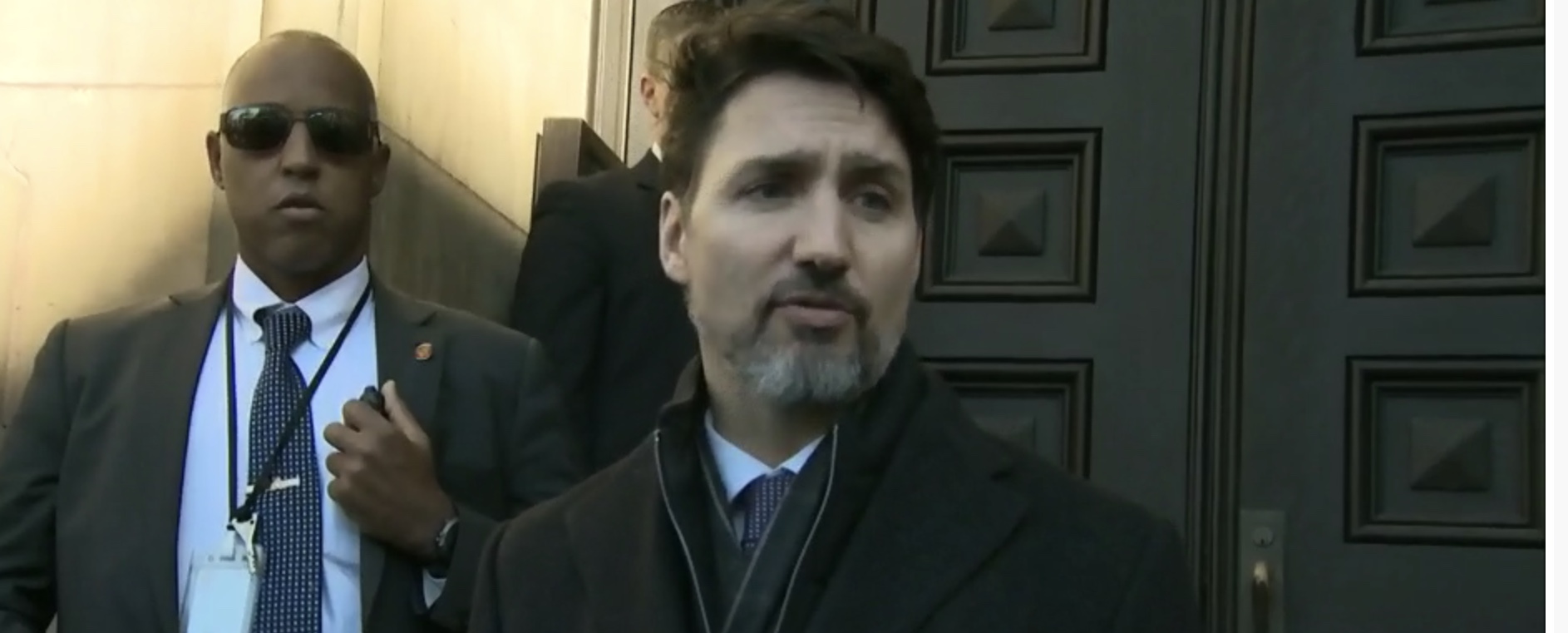 Canadian Prime Minister Justin Trudeau speaks to reporters in Ottawa, Feb. 17, 2020. CTV News screenshot.