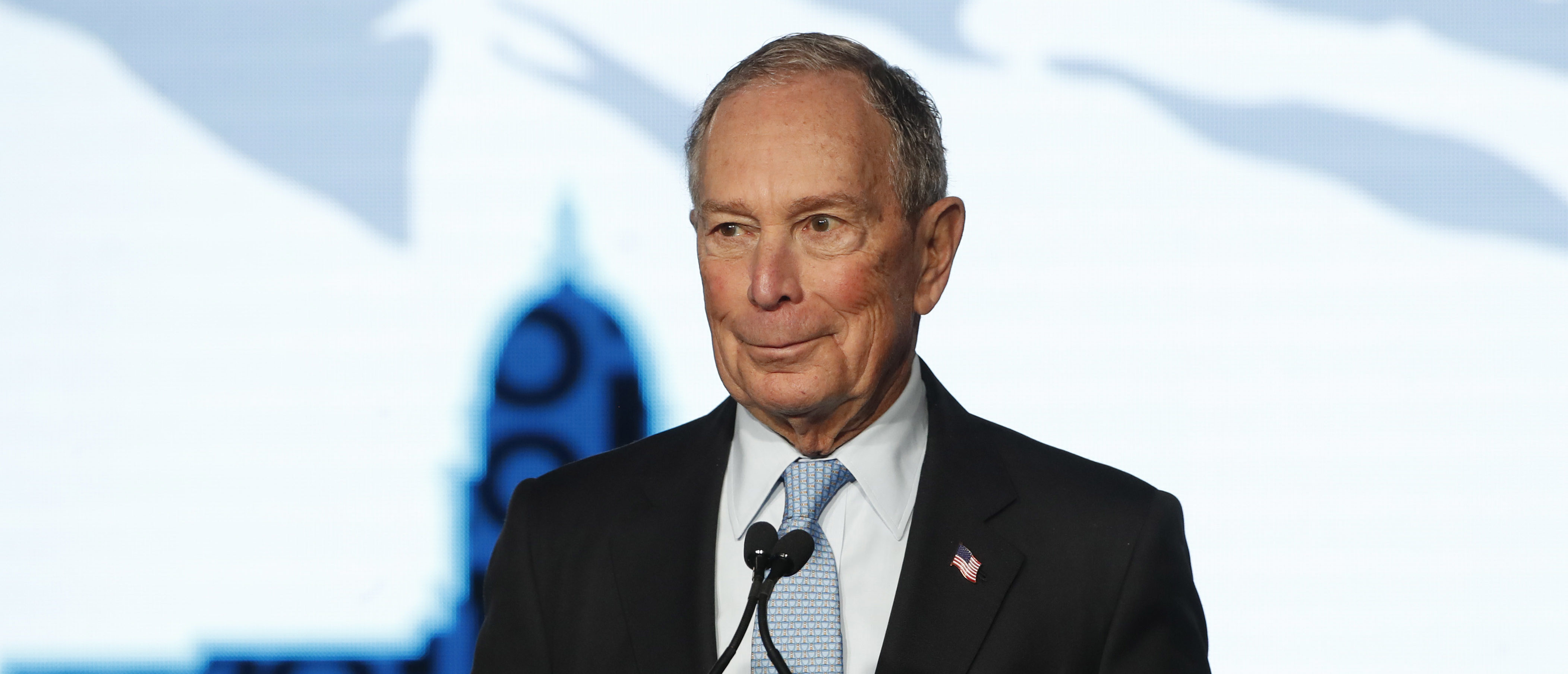Democratic presidential candidate and former New York City Mayor Mike Bloomberg talks to supporters at a rally on Feb. 20, 2020 in Salt Lake City, Utah. (Photo by George Frey/Getty Images)