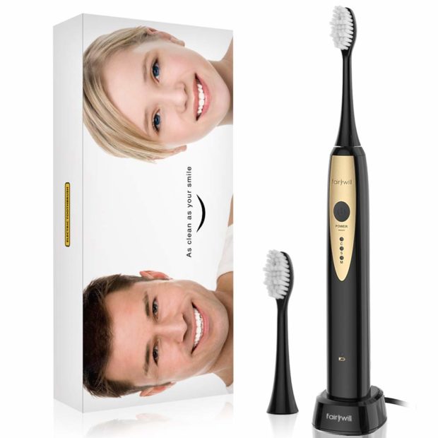 Introducing the Fairywell Sonic Electric Toothbrush For Adults (Photo via Amazon)