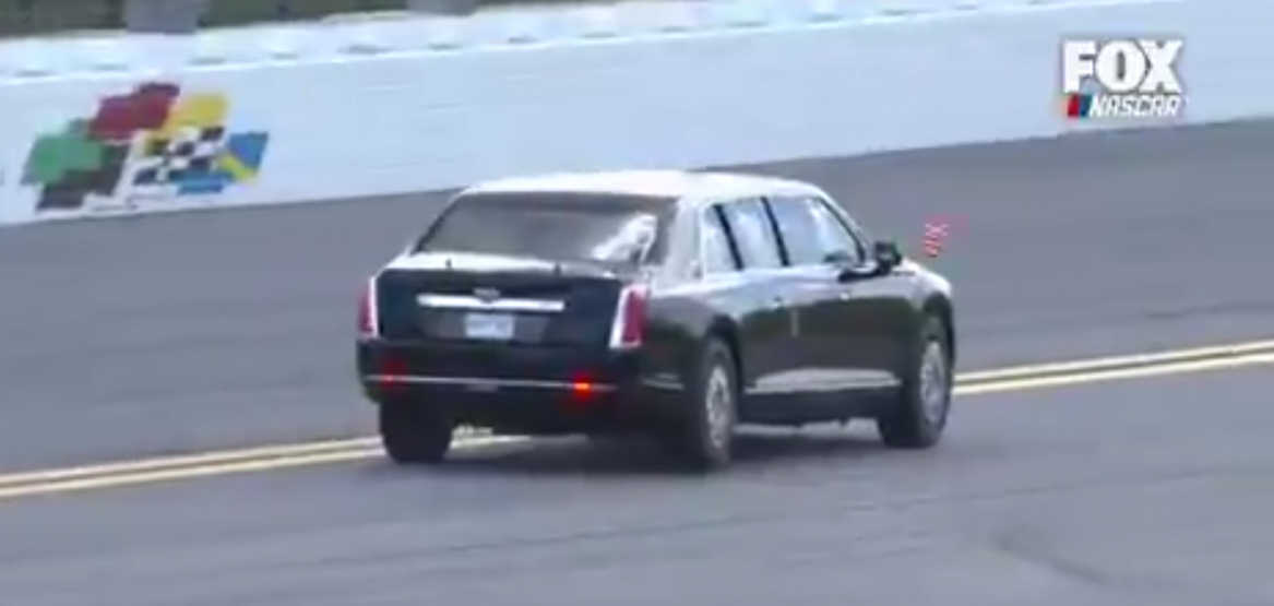 President Trump Takes A Lap In Beast Limo At Daytona 500 The Daily Caller