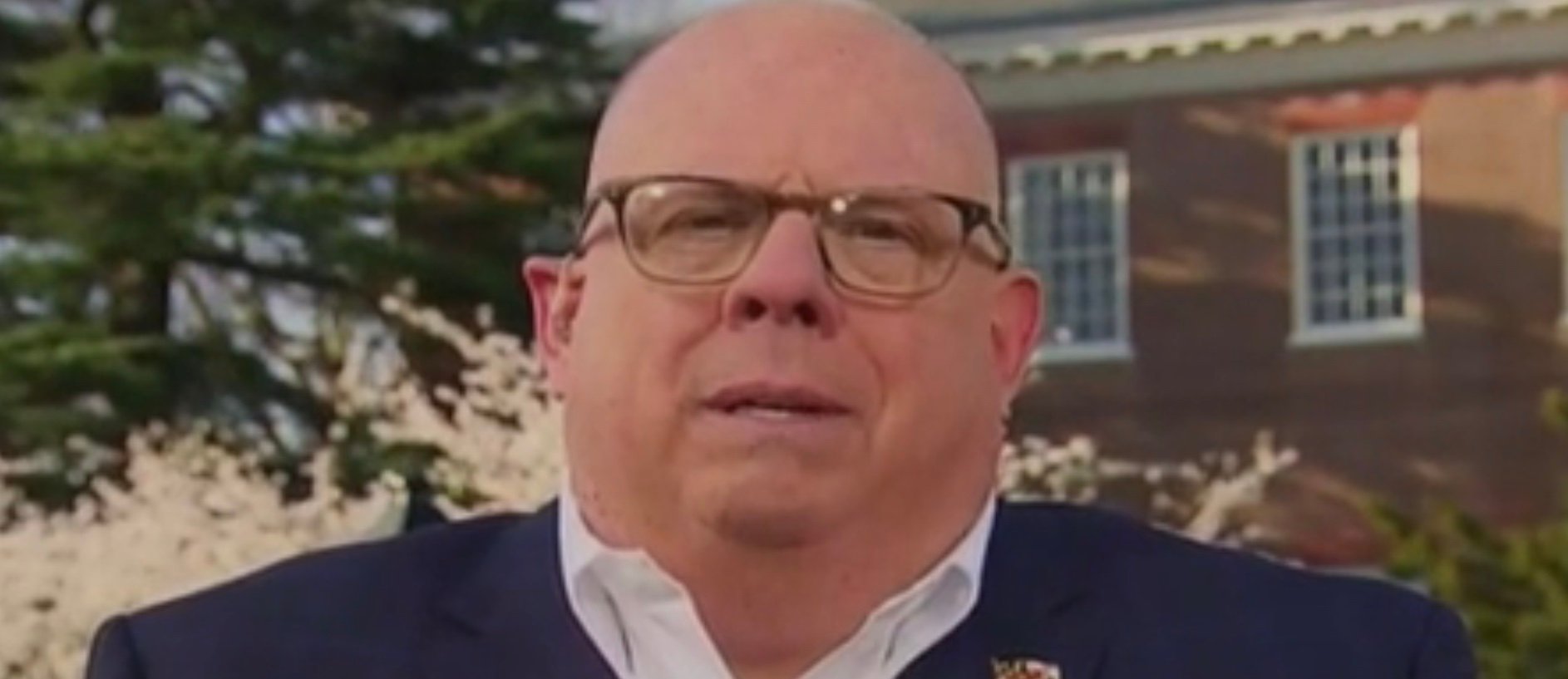 Republican Maryland Gov. Larry Hogan discusses his state’s response to the coronavirus pandemic on NBC News’ “Meet the Press,” March 22, 2020. NBC News screenshot.