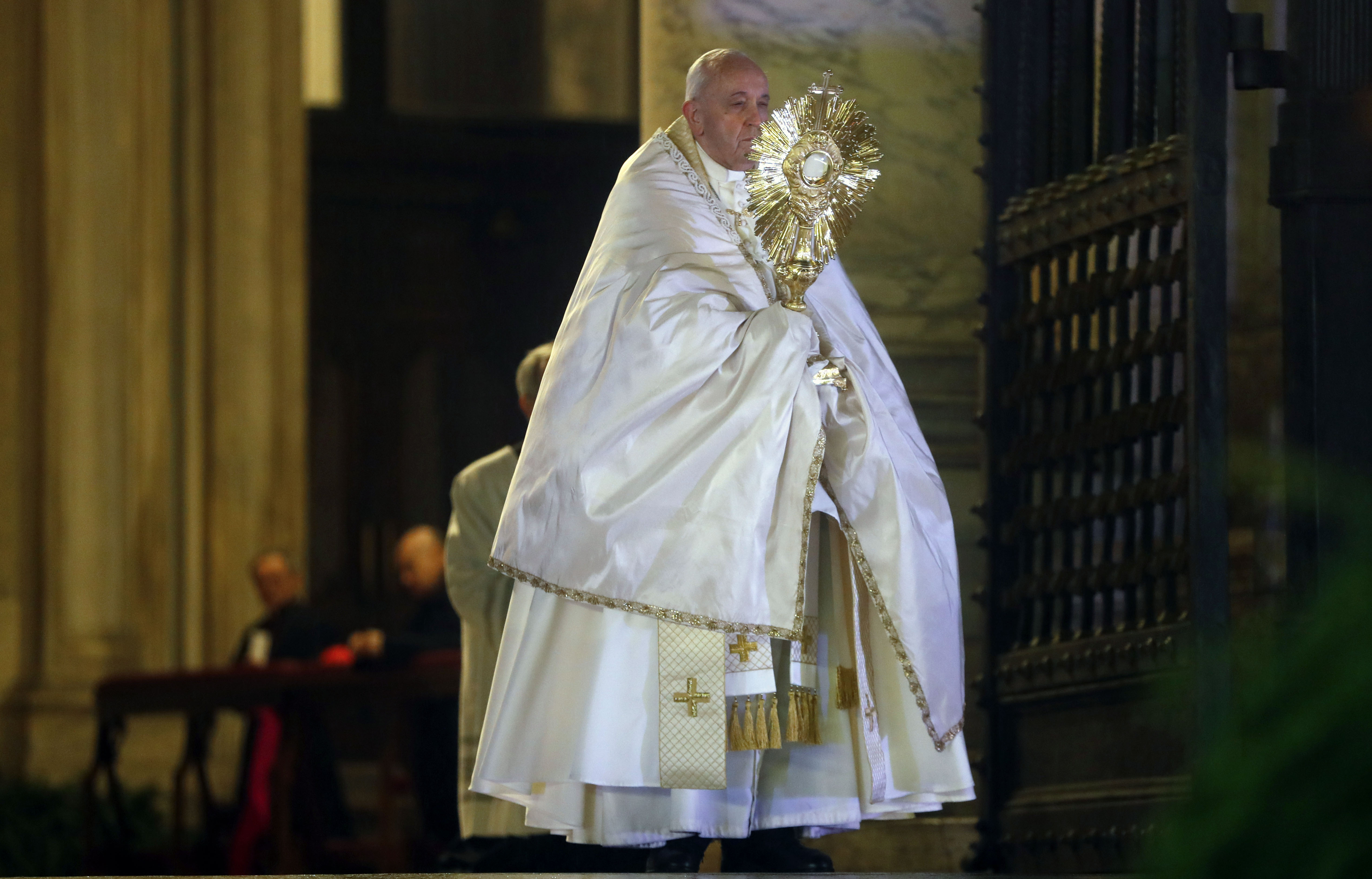 Pope Francis gives the Urbi et Orbi Blessing(YARA NARDI/POOL/AFP via Getty Images)