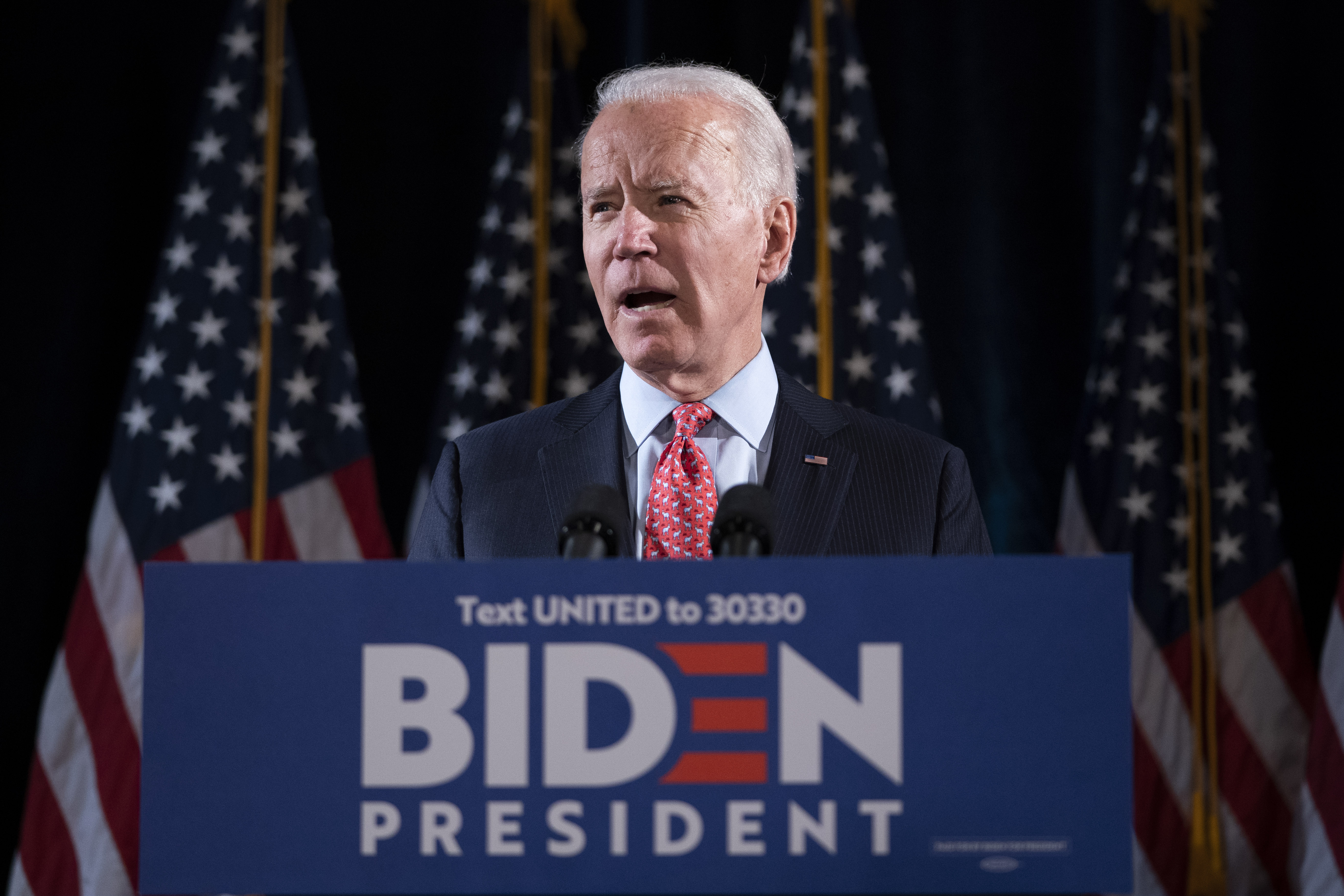 Candidate Joe Biden Delivers Remarks On Coronavirus Outbreak