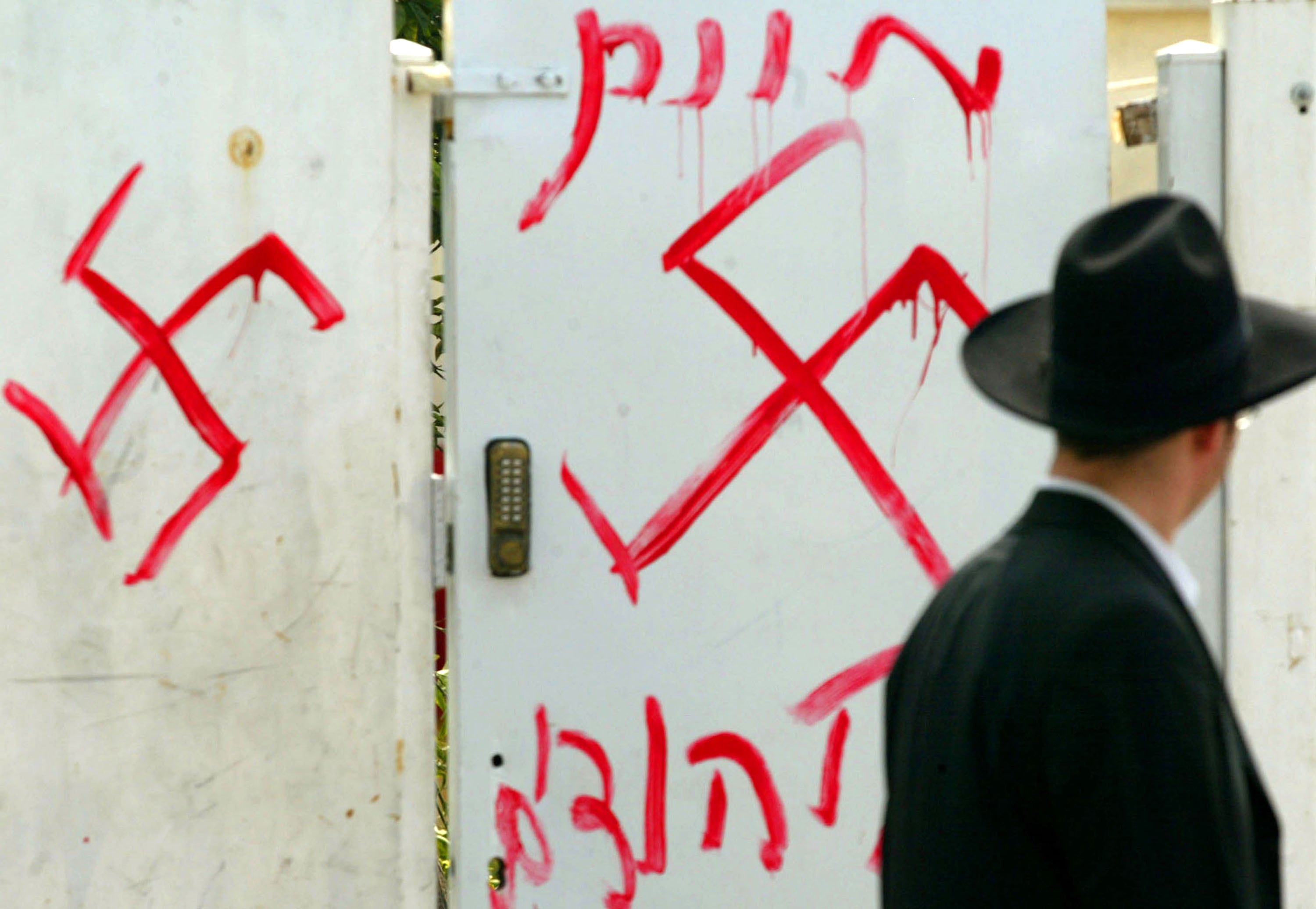 Synagogue Walls Desecrated With Anti-Semitic Graffiti