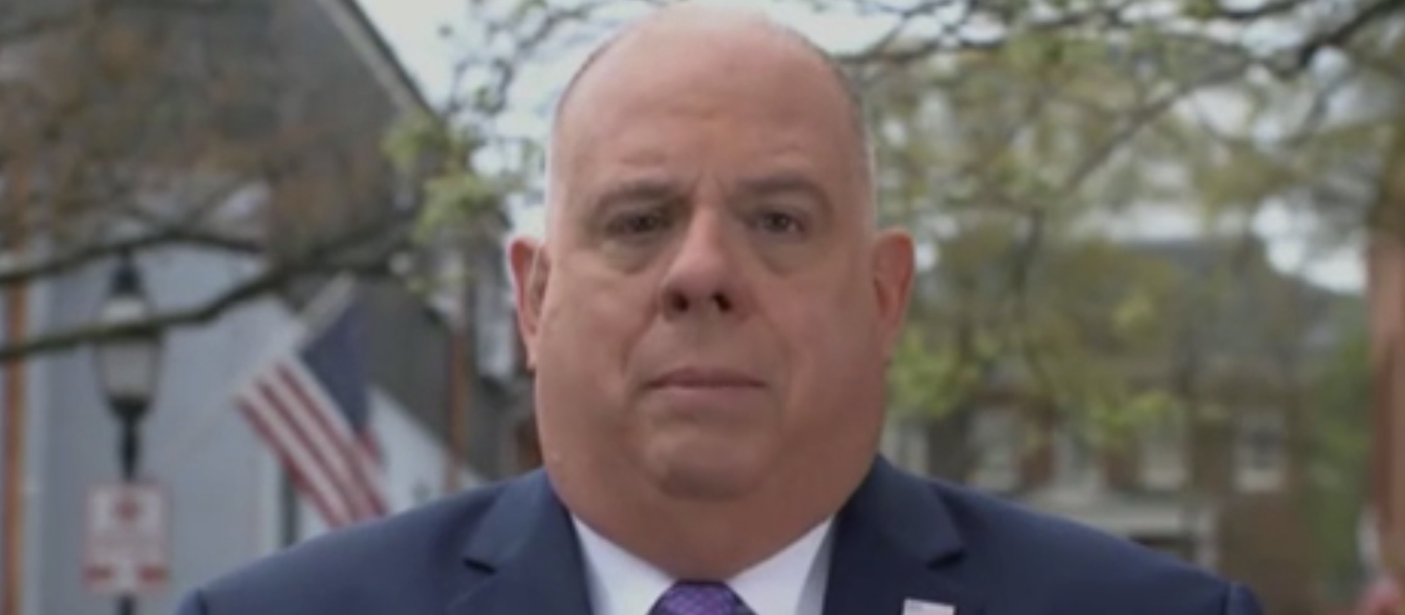 Republican Maryland Gov. Larry Hogan discusses the timeline for reopening the US economy amid the coronavirus pandemic on “This Week,” Apr. 12, 2020. ABC News screenshot