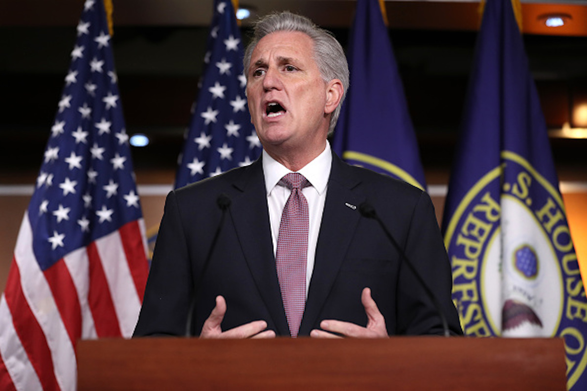 House Minority Leader Kevin McCarthy Announces His Plan To Reopen