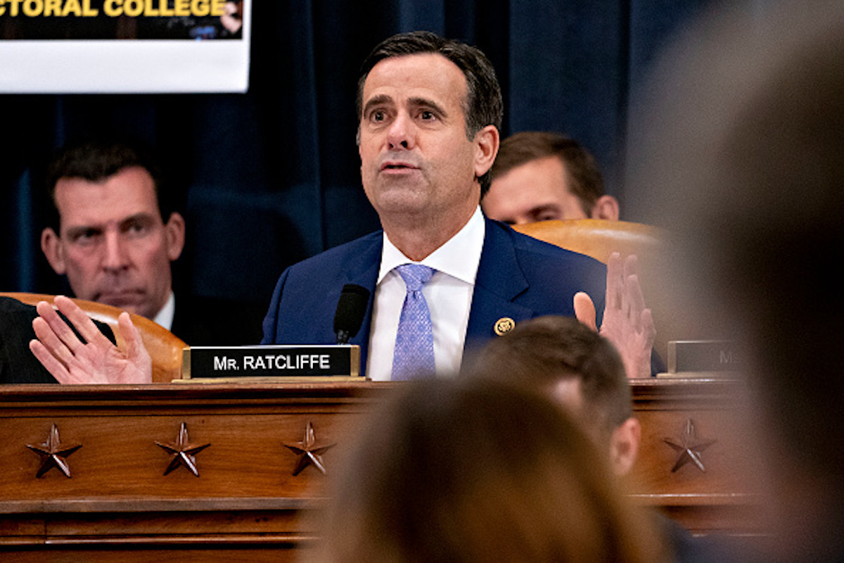 U.S. Rep. John Ratcliffe (R-TX) during a House Judiciary Committee hearing (Andrew Harrer - Pool/Getty Images)