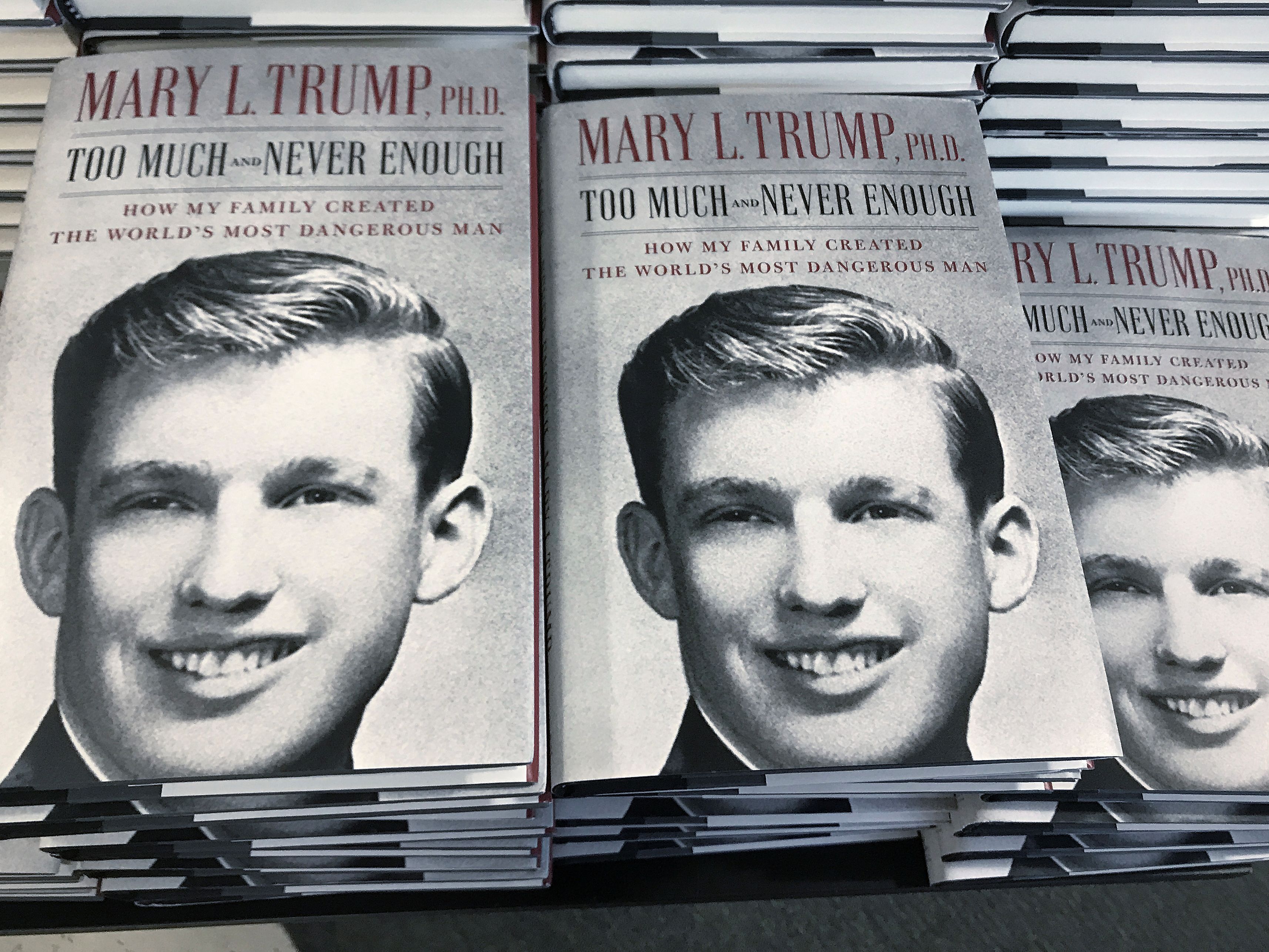 The book "Too Much and Never Enough" by Mary Trump is pictured in a bookstore in New York City. (Photo: Carlo Allegri/Reuters)