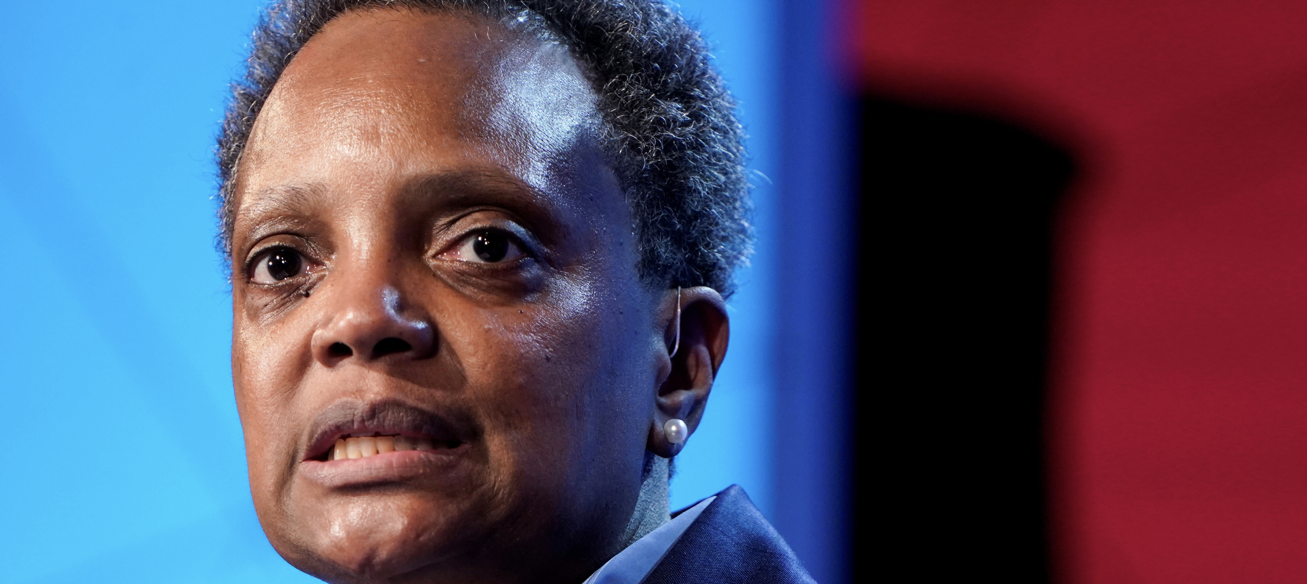 Mayor of Chicago Lori Lightfoot speaks at the U.S. Conference of Mayors 88th Winter Meeting in Washington, U.S., January 23, 2020. REUTERS/Joshua Roberts