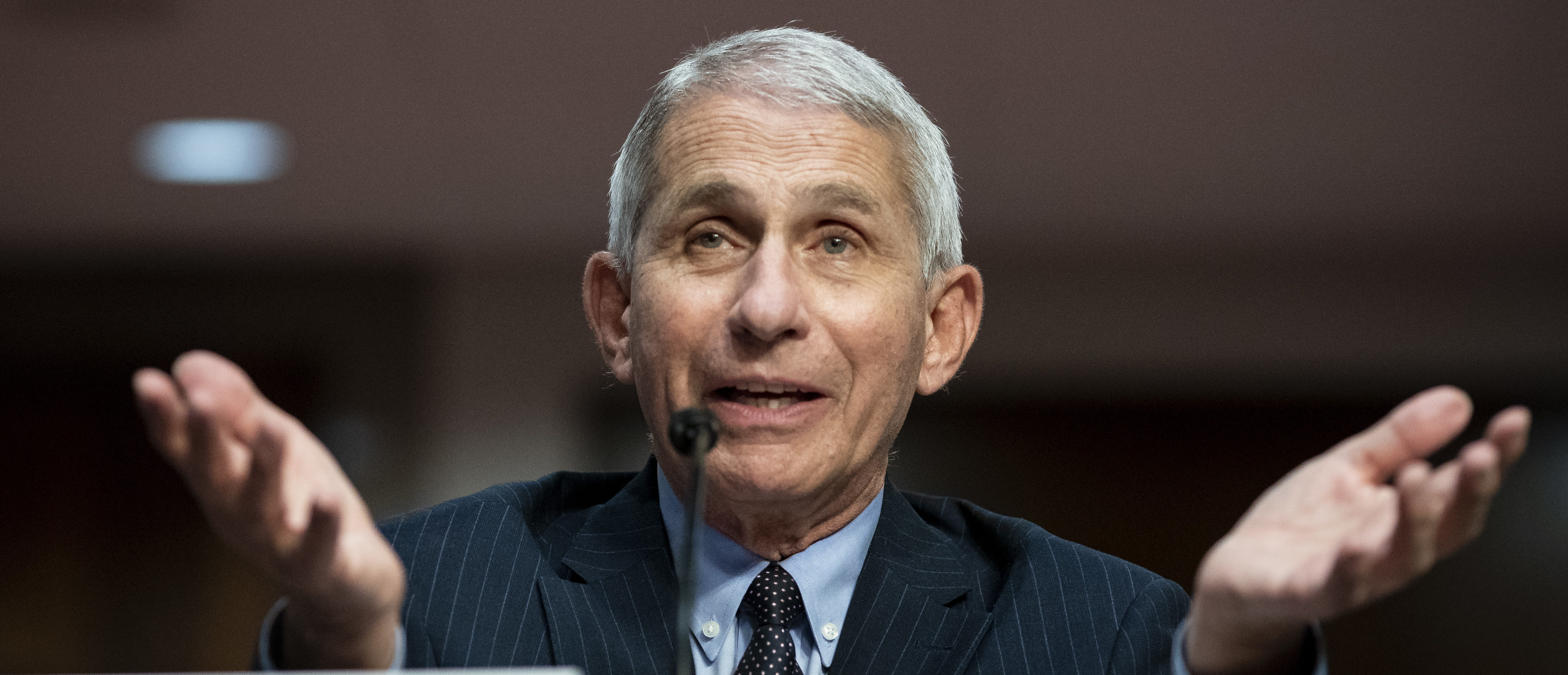 WASHINGTON, DC - JUNE 30: Dr. Anthony Fauci, director of the National Institute of Allergy and Infectious Diseases, speaks during a Senate Health, Education, Labor and Pensions Committee hearing on June 30, 2020 in Washington, DC. Top federal health officials discussed efforts for safely getting back to work and school during the coronavirus pandemic. (Photo by Al Drago - Pool/Getty Images)