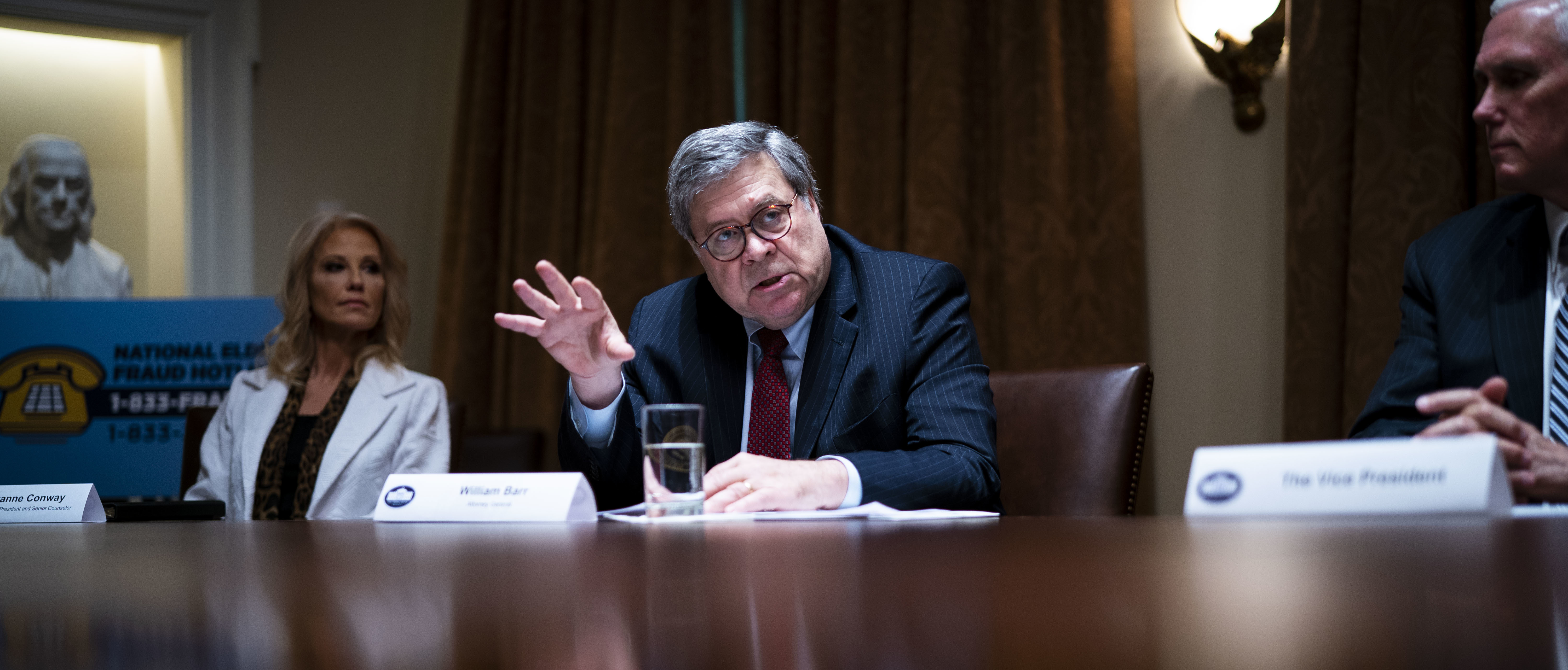 U.S. Attorney General William Barr speaks during a roundtable on “Fighting for America’s Seniors” at the Cabinet Room of the White House June 15, 2020. (Photo: Doug Mills-Pool/Getty Images)