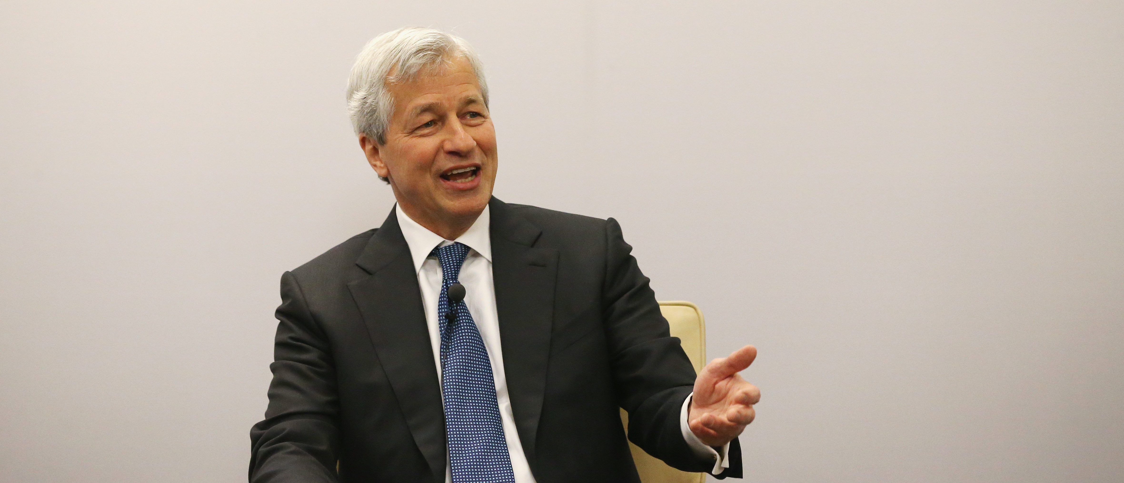 WASHINGTON, DC - APRIL 05: Jamie Dimon, chairman and CEO of JPMorgan Chase & Co., participates in a discussion on Detroit's economic recovery on April 5, 2016 in Washington, DC. JPMorgan Chase announced they will make a five-year, $125 million commitment to Detroit's economic recovery. (Photo by Mark Wilson/Getty Images)