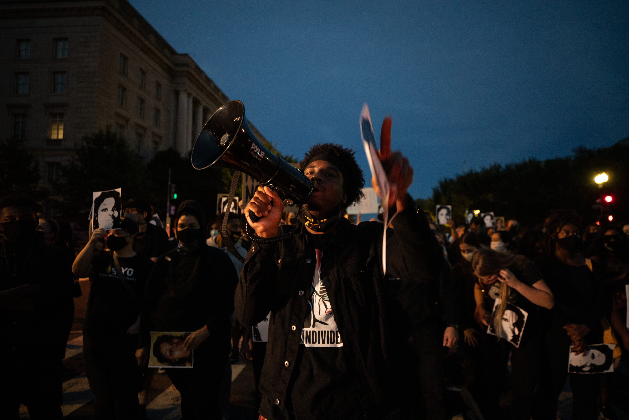 Protesters honored Breonna Taylor as they walked from the Department of Justice to Black Lives Matter Plaza in Washington, D.C. on Sept. 23. (Photo: Kaylee Greenlee / DCNF) 