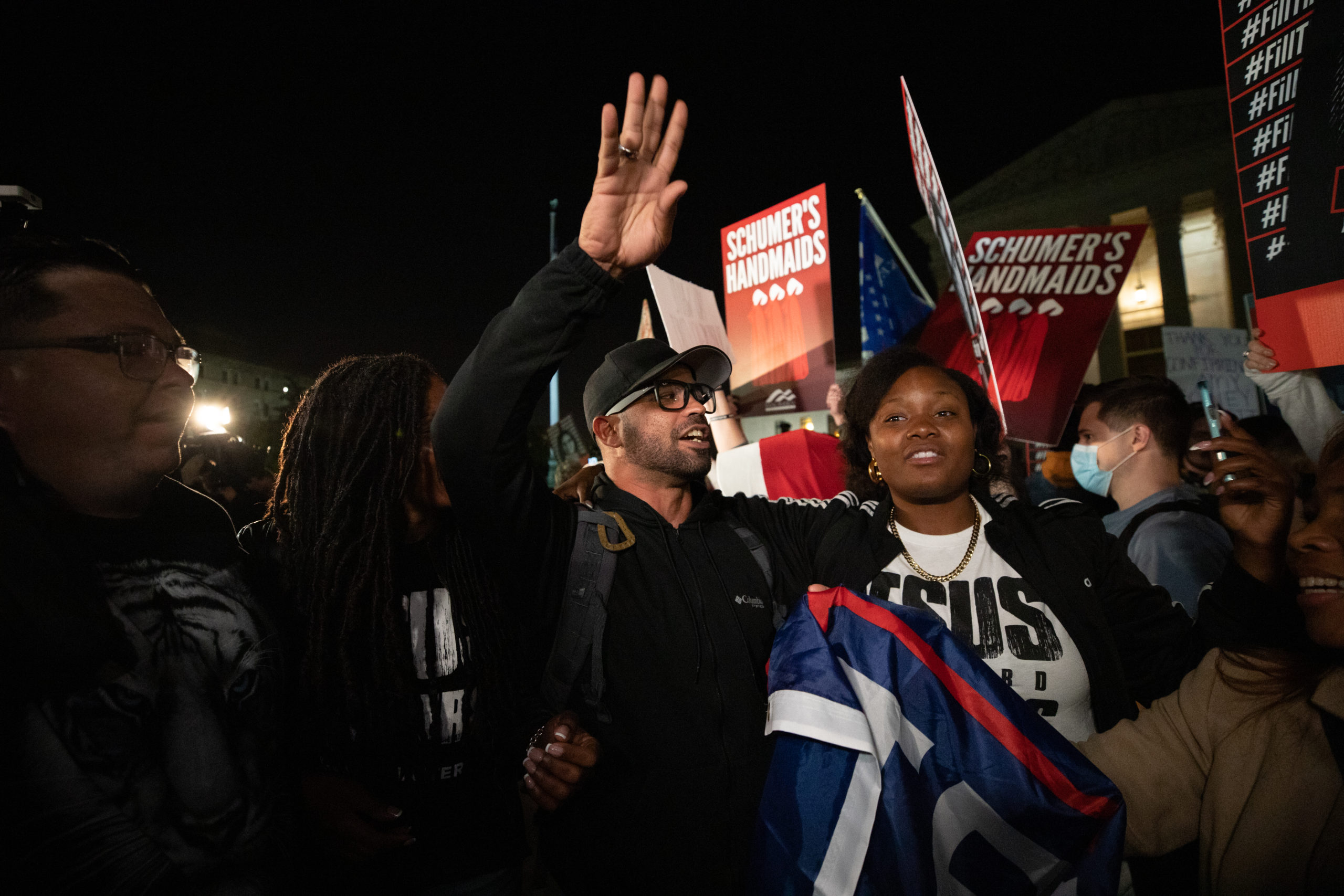 Proud Boys Chairman Enrique Tarrio attended demonstrations outside the Supreme Court after the Senate voted to confirm Amy Coney Barrett in Washington, D.C. on October 26, 2020. (Kaylee Greenlee - Daily Caller News Foundation)