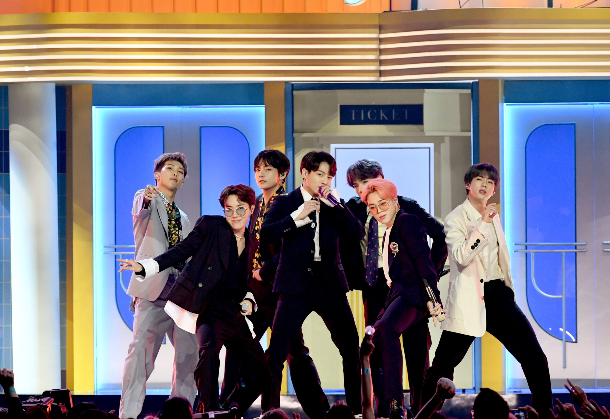 BTS perform onstage during the 2019 Billboard Music Awards at MGM Grand Garden Arena on May 1, 2019 in Las Vegas, Nevada. (Kevin Winter/Getty Images for dcp)