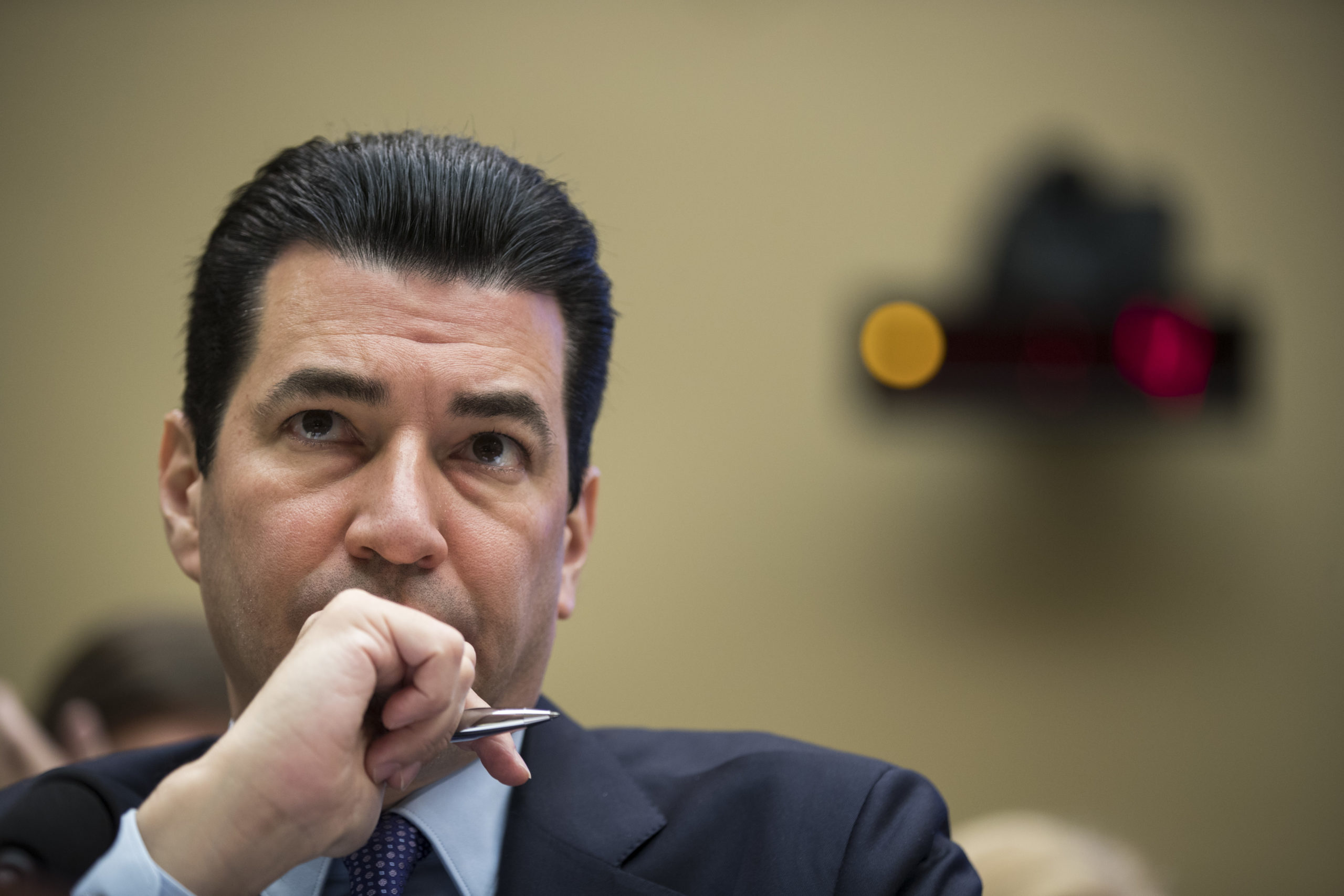 Dr. Scott Gottlieb, former commissioner of the Food and Drug Administration, testifies during a House hearing in 2017. (Drew Angerer/Getty Images)