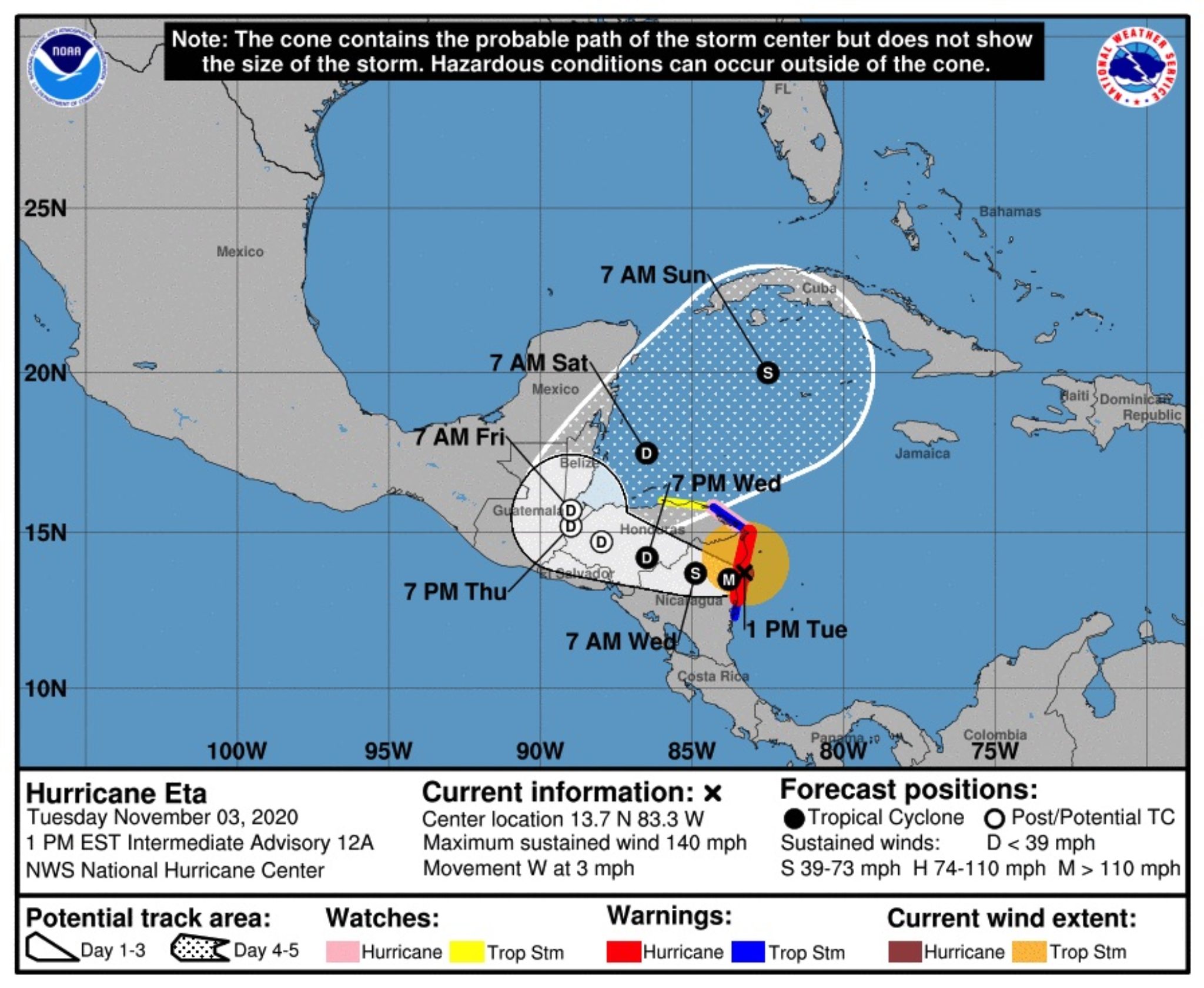 Hurricane Eta Hits Nicaragua Coast After Being Declared Category Four 