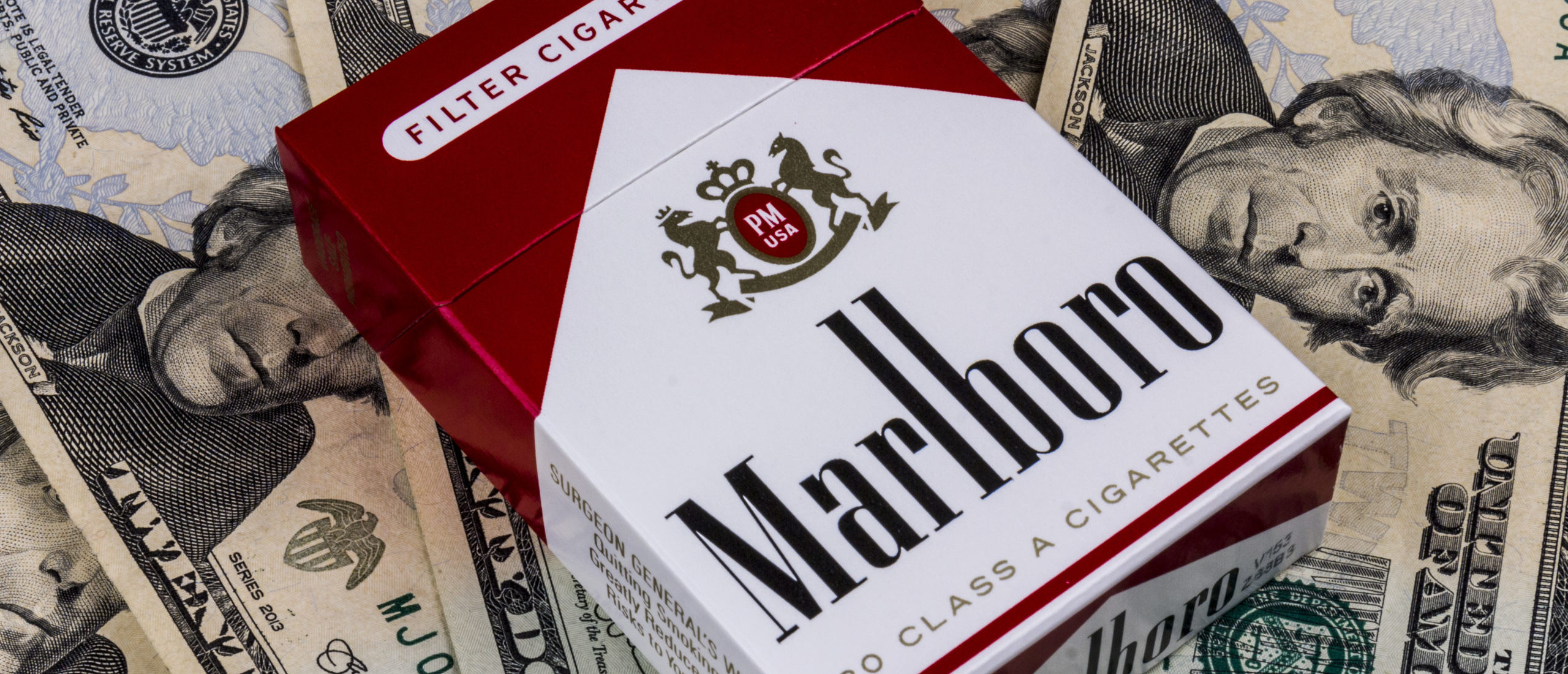 Pack of Marlboro Cigarettes by Jonathan Weiss. By Shutterstock.