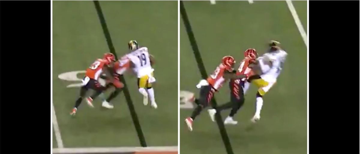 Vonn Bell destroyed JuJu Smith-Schuster with a merciless tackle: Funniest  memes and reactions