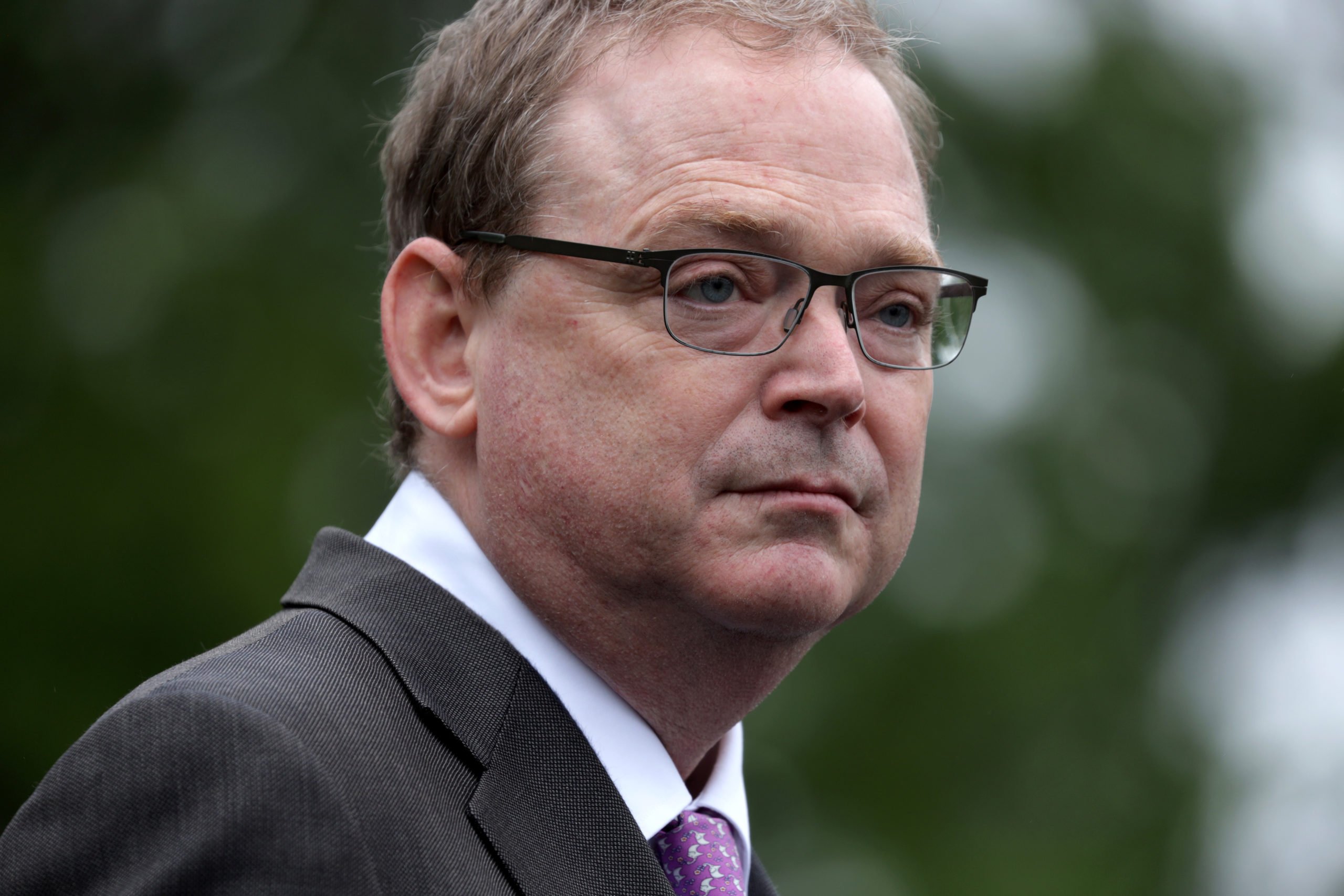 WASHINGTON, DC - MAY 22: White House economic adviser Kevin Hassett speaks to members of the press in front of the West Wing of the White House May 22, 2020 in Washington, DC. Hassett discussed on the economic outlook for the second half of the year. (Photo by Alex Wong/Getty Images)