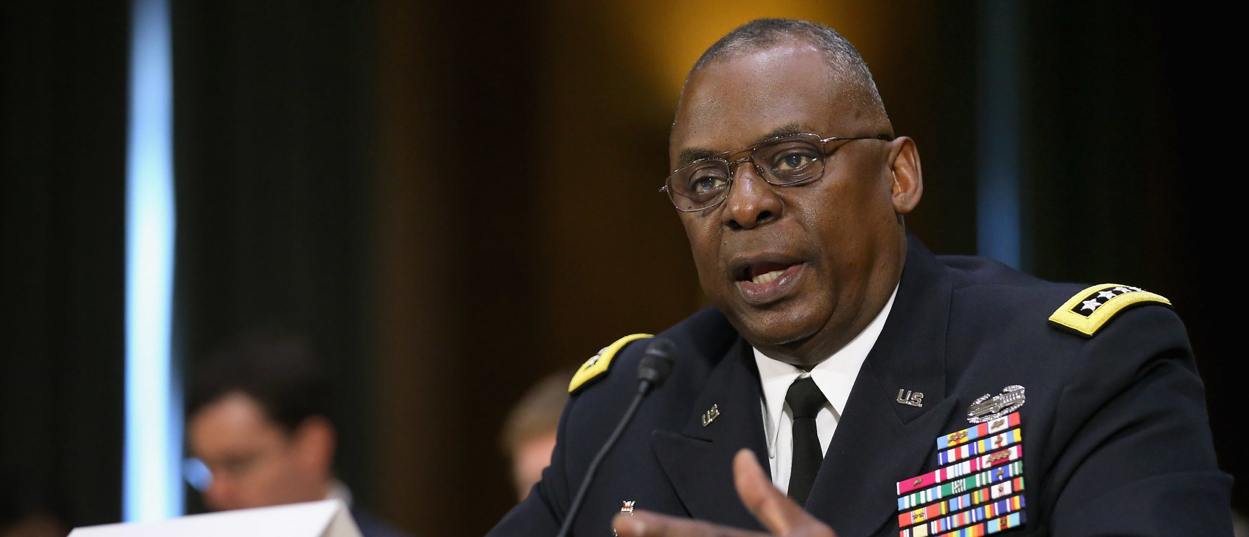 Gen. Lloyd Austin III, commander of U.S. Central Command, testifies before the Senate Armed Services Committee. (Photo by Chip Somodevilla/Getty Images)