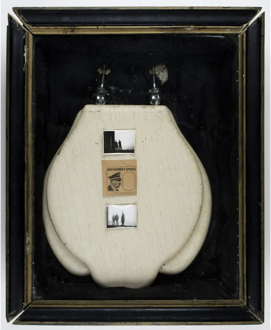 Hitler's toilet seat as shown on the liveactioneers listing. (Photo by Alexander Historical Auctions LLC).