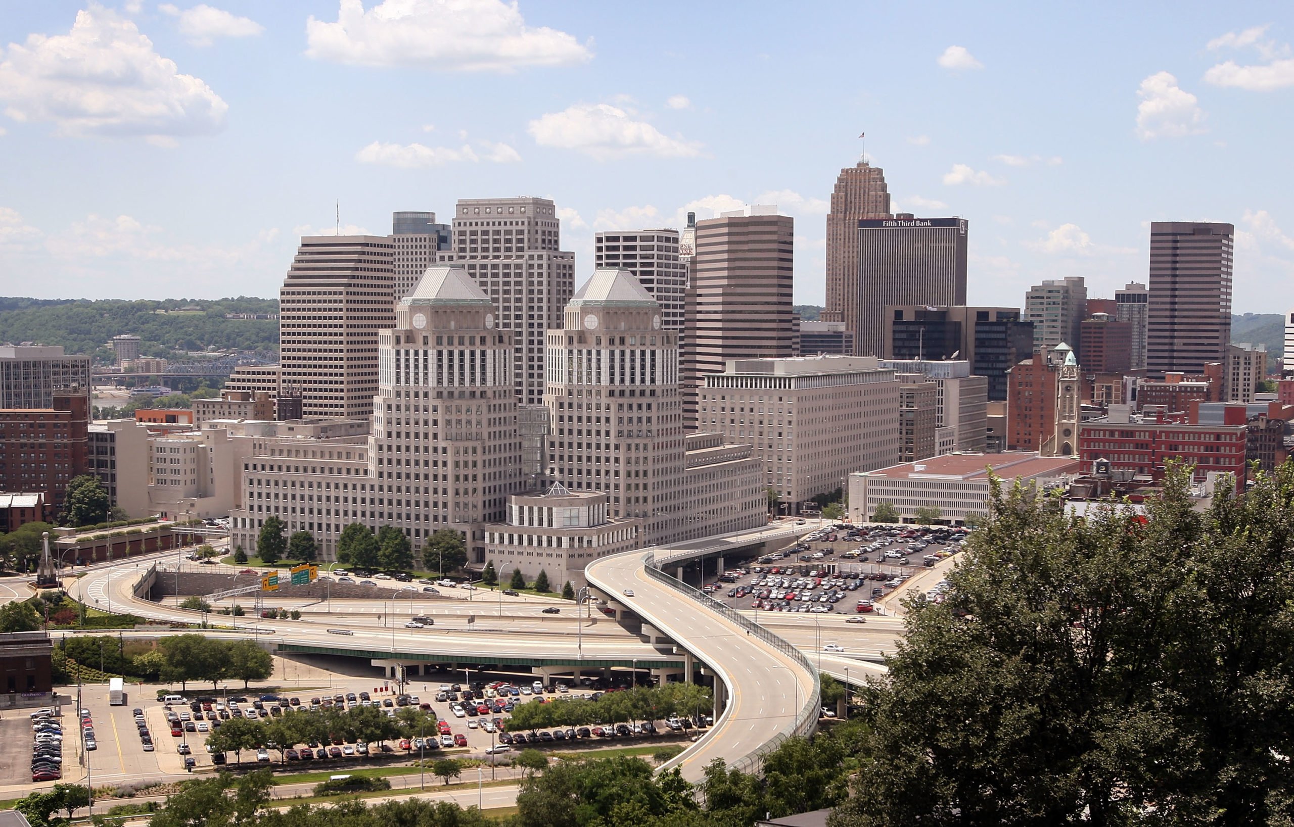 The skyline of Downtown Cincinnati, Ohio. (Scott Olson/Getty Images)
