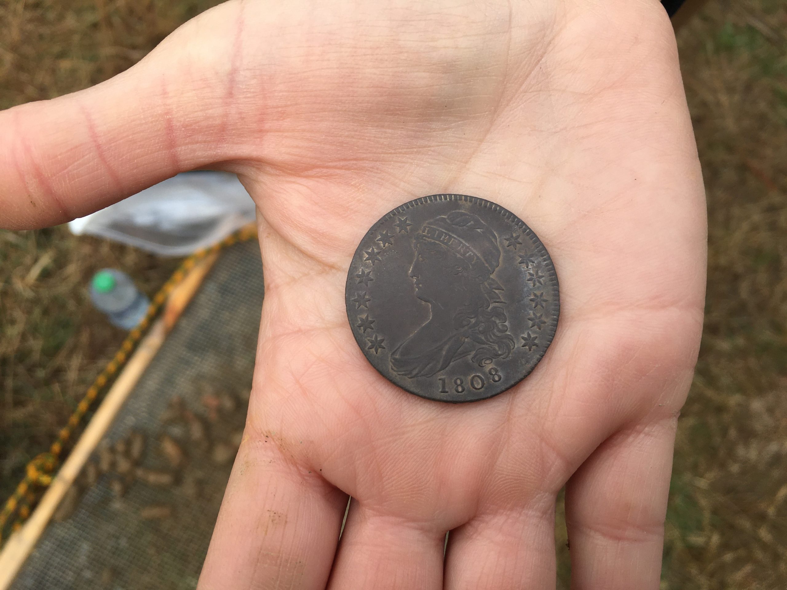  A coin dating to 1808 was found near the site of Ben Ross' homestead [Photo credit: Maryland Department of Transportation]