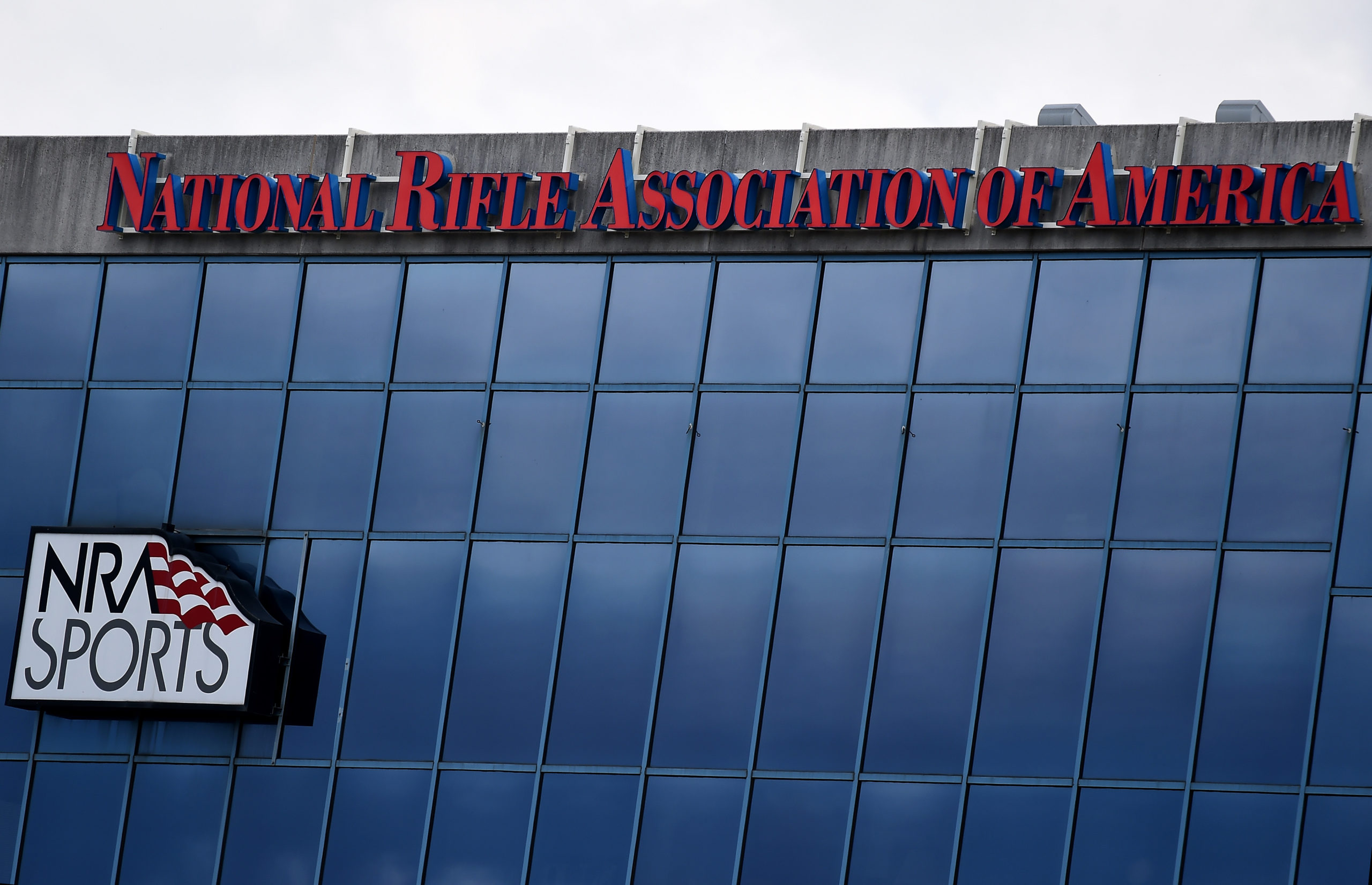 The National Rifle Association of America building in Fairfax, Virginia is pictured in August. (Olivier Douliery/AFP via Getty Images)