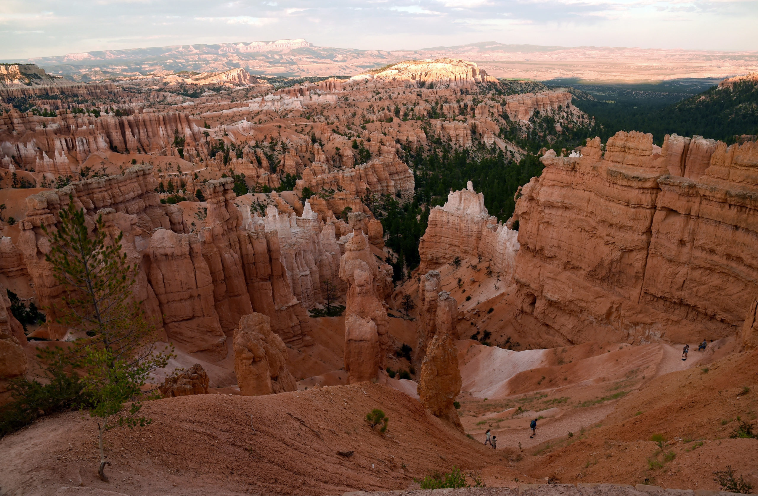 BRYCE CANYON NATIONAL PARK, UT - AUGUST 12: Visitors walk along the Navajo Loop Trail in front of hoodoos as viewed from Sunset Point overlooking Bryce Amphitheater on August 12, 2016 in Bryce Canyon National Park, Utah. (Photo by Ethan Miller/Getty Images)