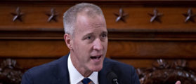 WASHINGTON, DC - NOVEMBER 21: Representative Sean Patrick Maloney, a Democrat from New York, questions witnesses during a House Intelligence Committee impeachment inquiry hearing on Capitol Hill November 21, 2019 in Washington, DC. The committee heard testimony during the fifth day of open hearings in the impeachment inquiry against U.S. President Donald Trump, whom House Democrats say held back U.S. military aid for Ukraine while demanding it investigate his political rivals. (Photo by Andrew Harrer-Pool/Getty Images)
