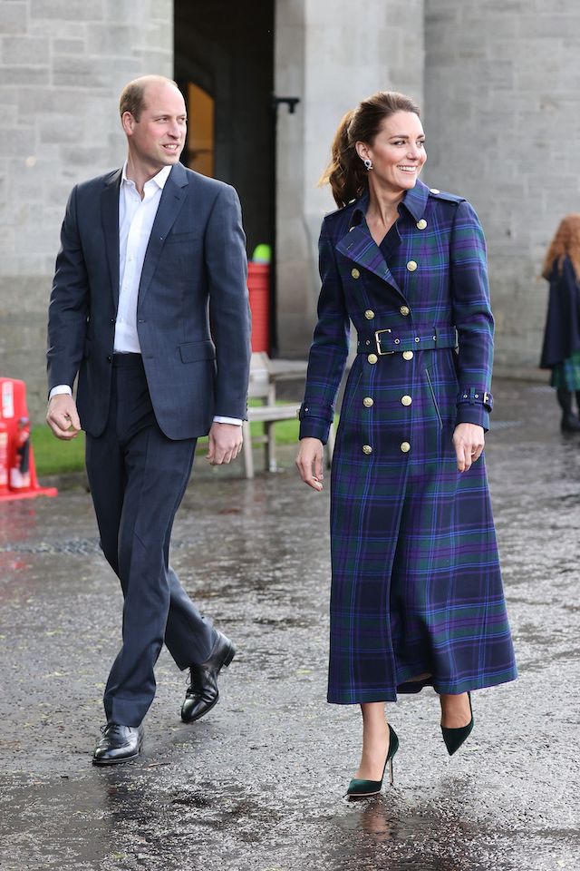 Kate Middleton Stuns In Gold-Buttoned Blue Coat-Dress As Host Of ...