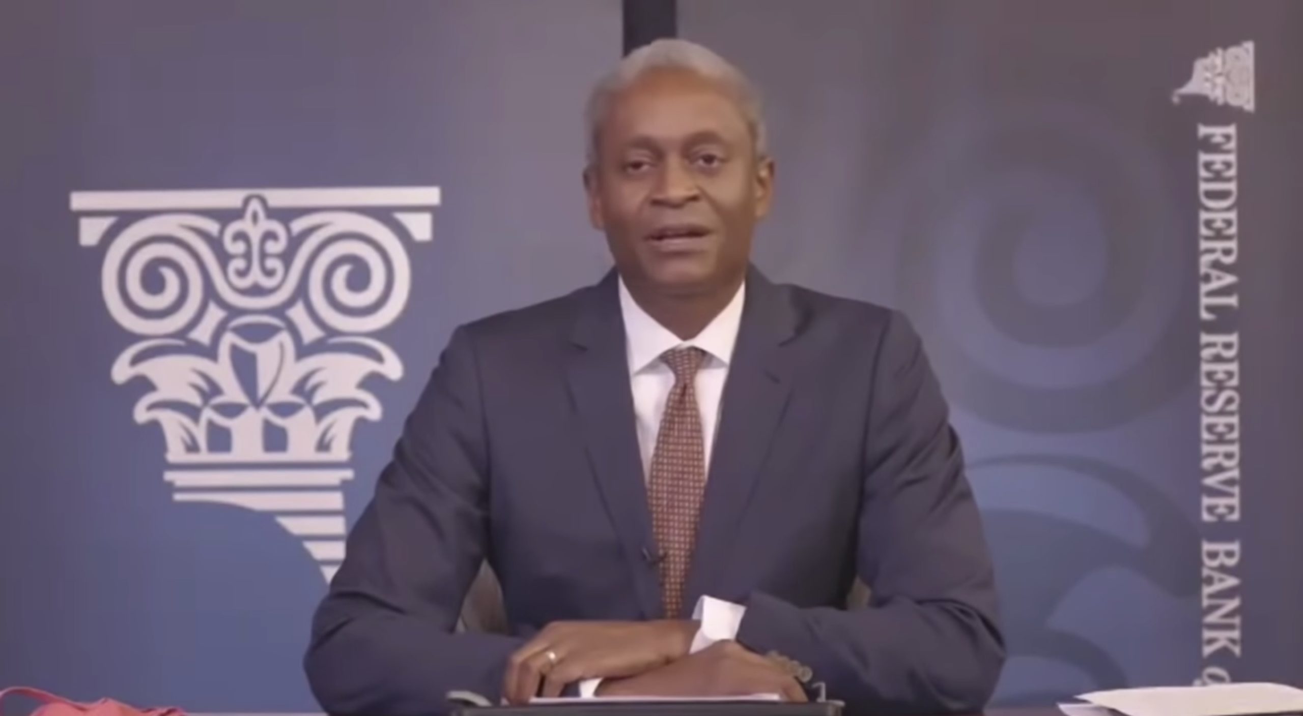 Atlanta Fed President Raphael Bostic introduces the "Racism and the Economy" kickoff event on Oct. 7. (Atlanta Fed/Video screenshot/YouTube)