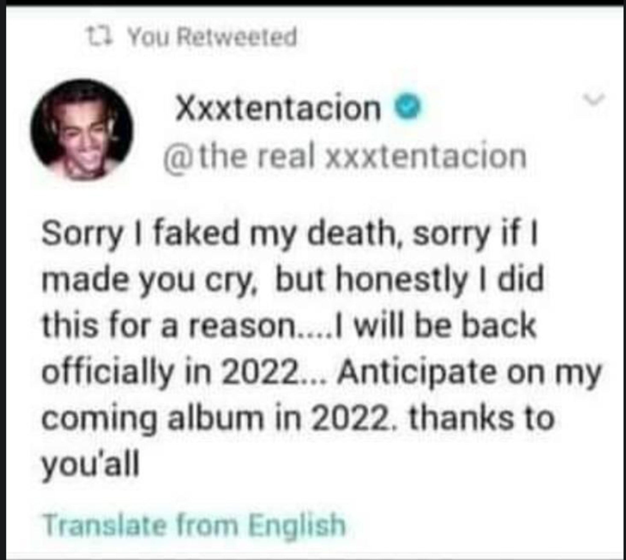 Fact Check Did Rapper Xxxtentacion Tweet That He Faked His Death