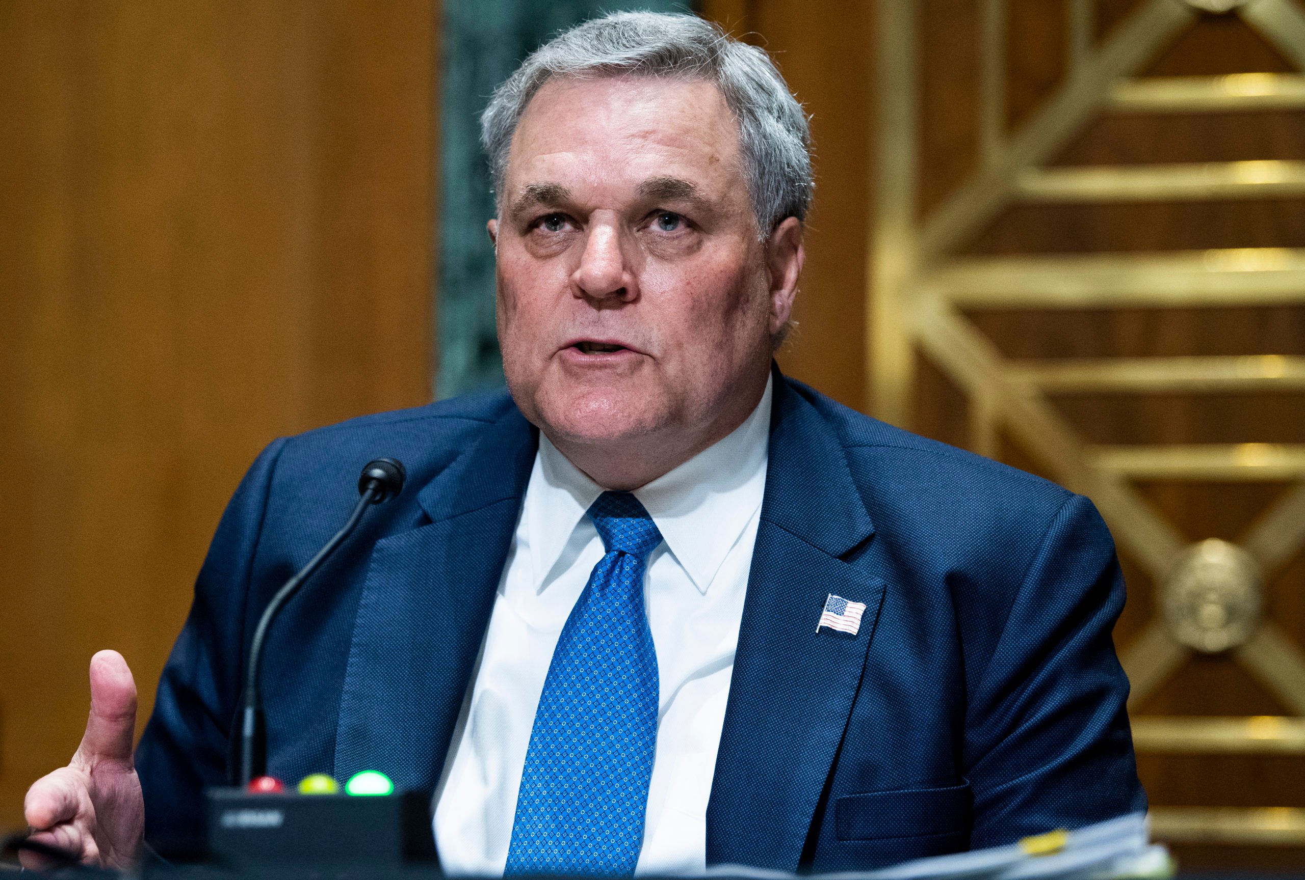 WASHINGTON, DC - JUNE 08: Internal Revenue Service (IRS) Commissioner Charles Rettig testifies during a Senate Finance Committee hearing June 8, 2021 on Capitol Hill in Washington, D.C. The committee is hearing testimony on the IRS budget request for 2022. (Photo by Tom Williams-Pool/Getty Images)