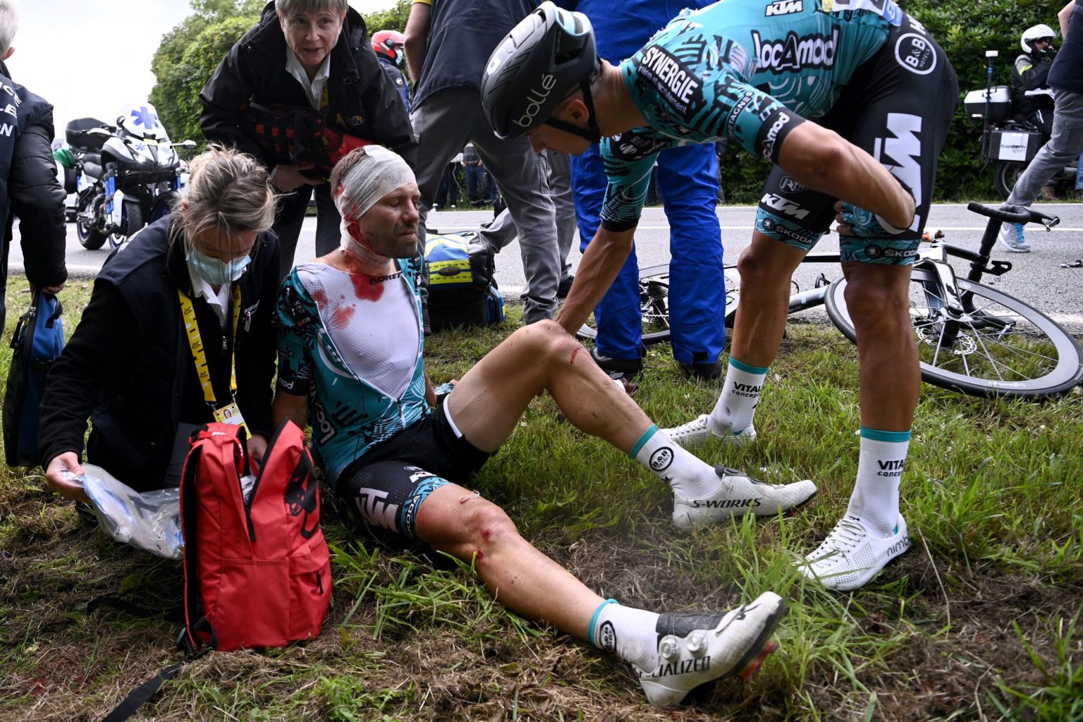 Authorities Search For Tour De France Crasher Who May Have Fled The