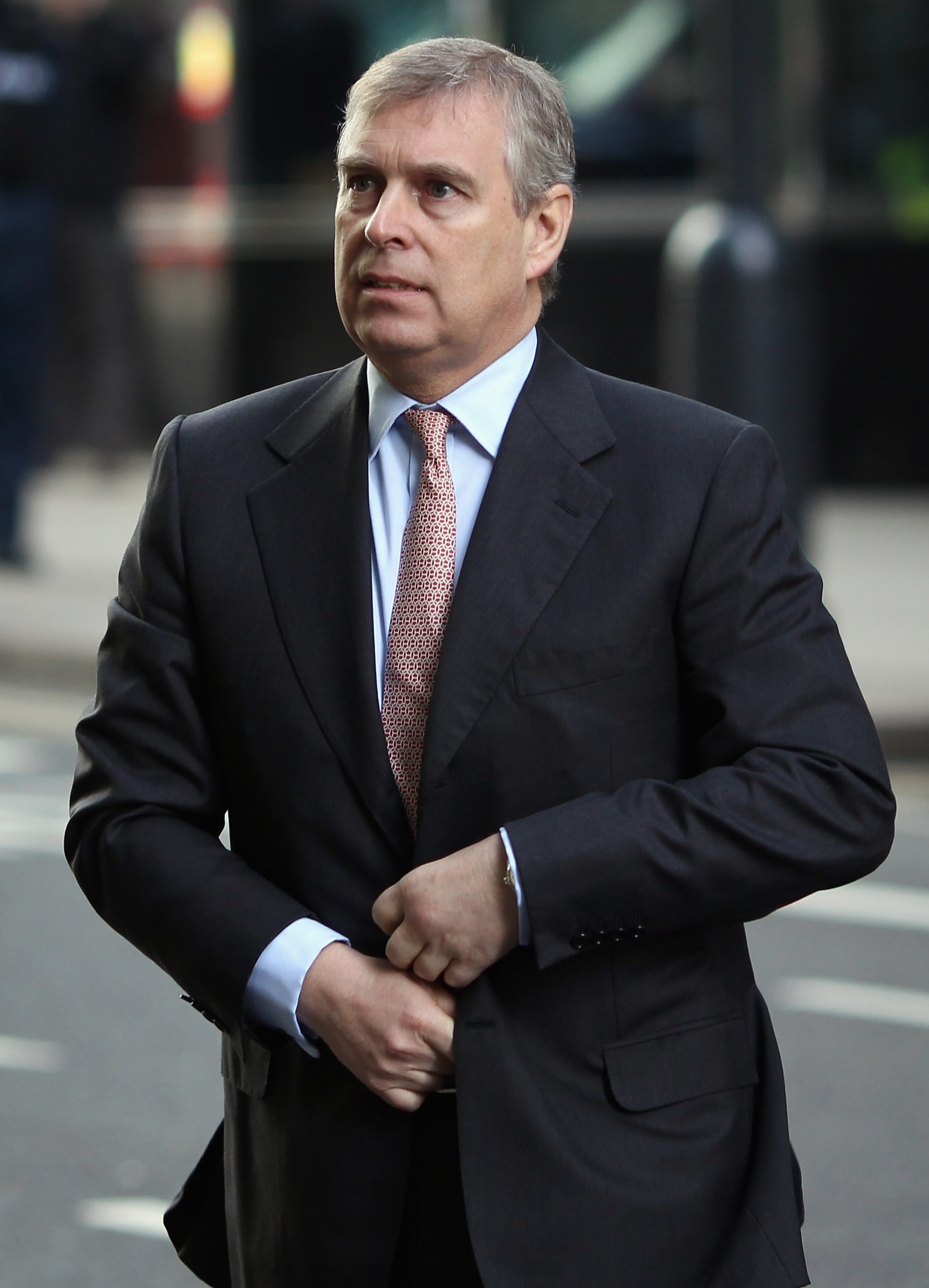 Prince Andrew The Duke of York arrives at the Headquarters of CrossRail in Canary Wharf on March 7, 2011 in London, England. Prince Andrew is under increasing pressure after a series of damaging revelations about him, including criticism over his friendship with convicted sex offender Jeffrey Epstein, an American financier surfaced. (Photo by Dan Kitwood/Getty Images)