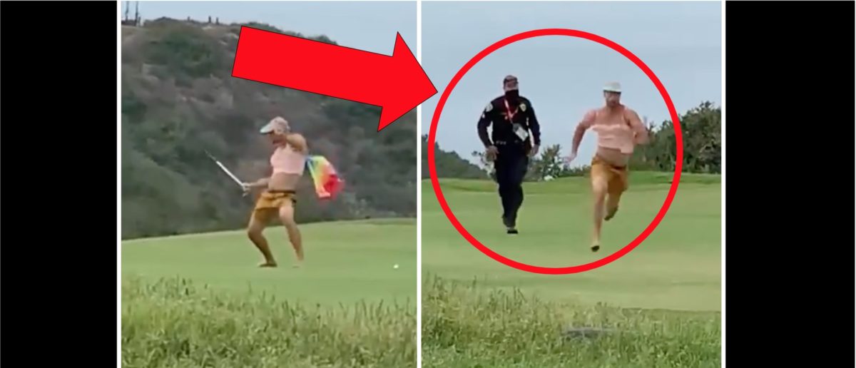 Security Takes Down A Streaker During The US Open In Awesome Viral